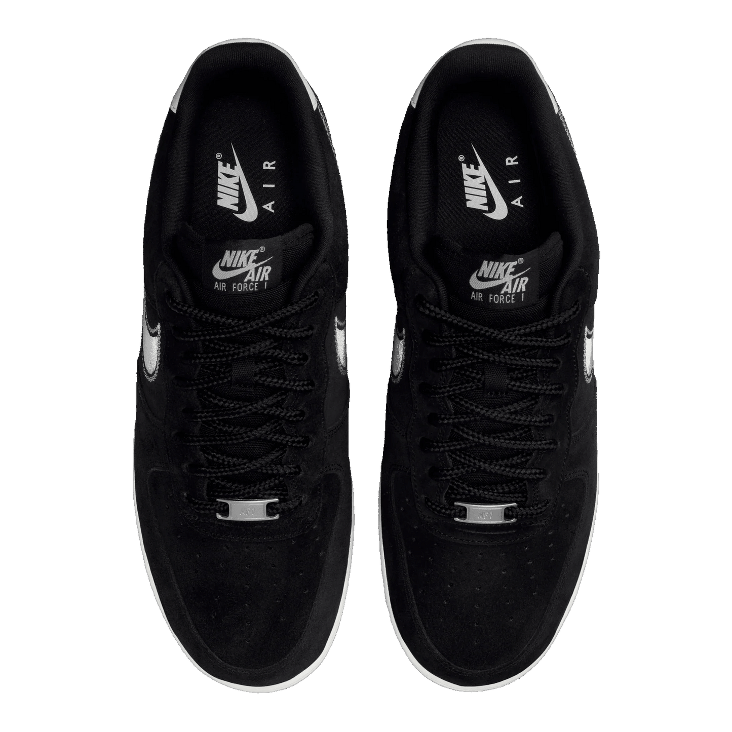 Nike Air Force 1 Low '07 LV8 Black Sail Embroidered Swoosh