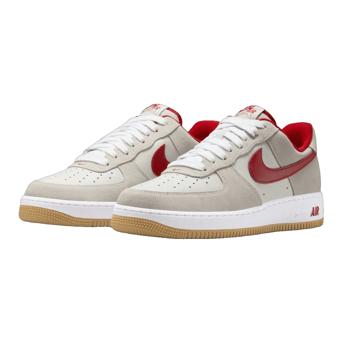Nike Air Force 1 Low '07 LV8 Summit White Varsity Red Gum Side