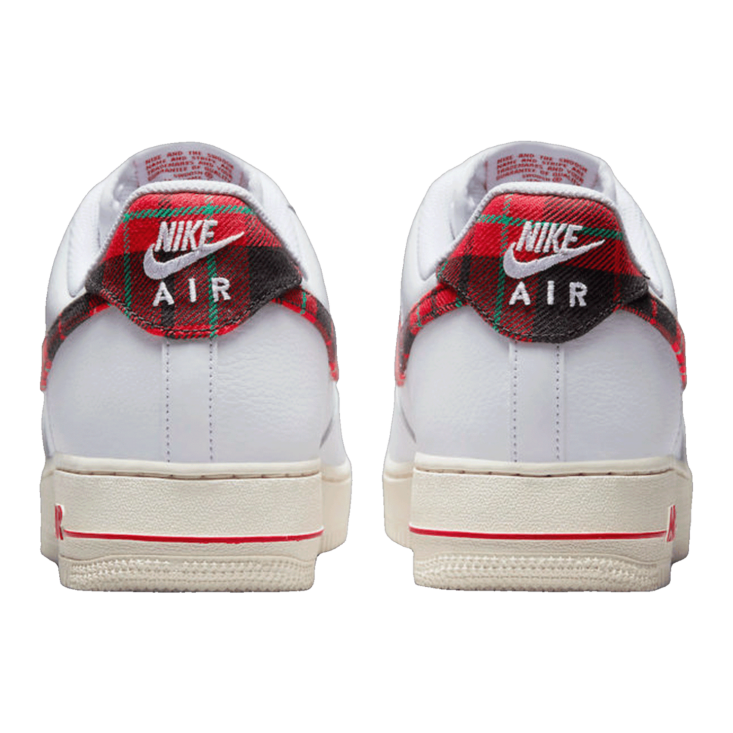 Nike Air Force 1 Low '07 LV8 Tartan Plaid White University Red