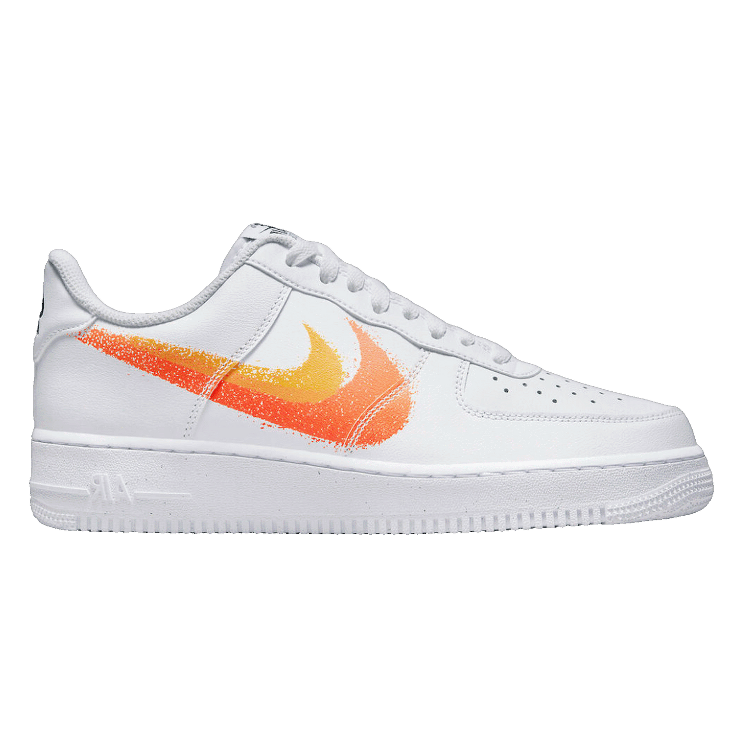 Nike Air Force 1 Low White Orange (2021) Back