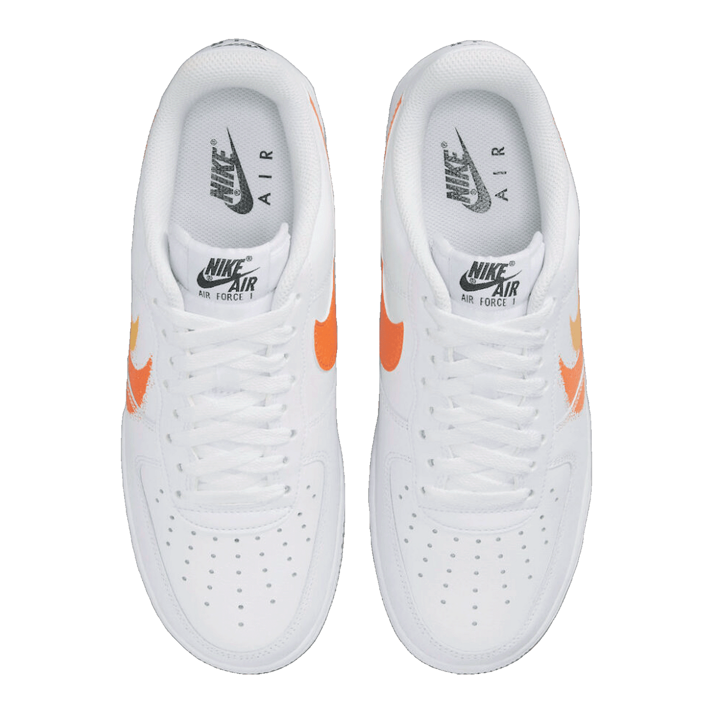 Nike Air Force 1 Low '07 Spray Paint Swoosh White Safety Orange