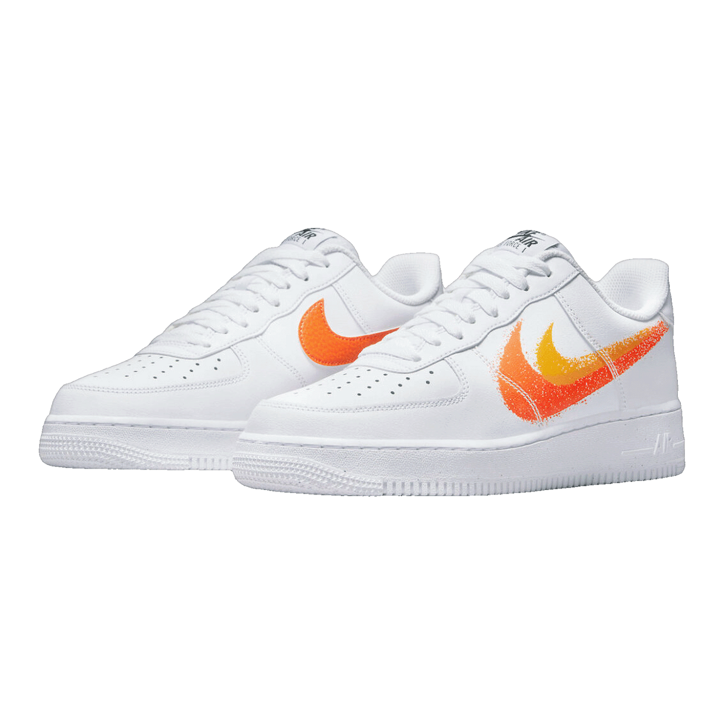 Nike Air Force 1 Low White Orange (2021) Oben