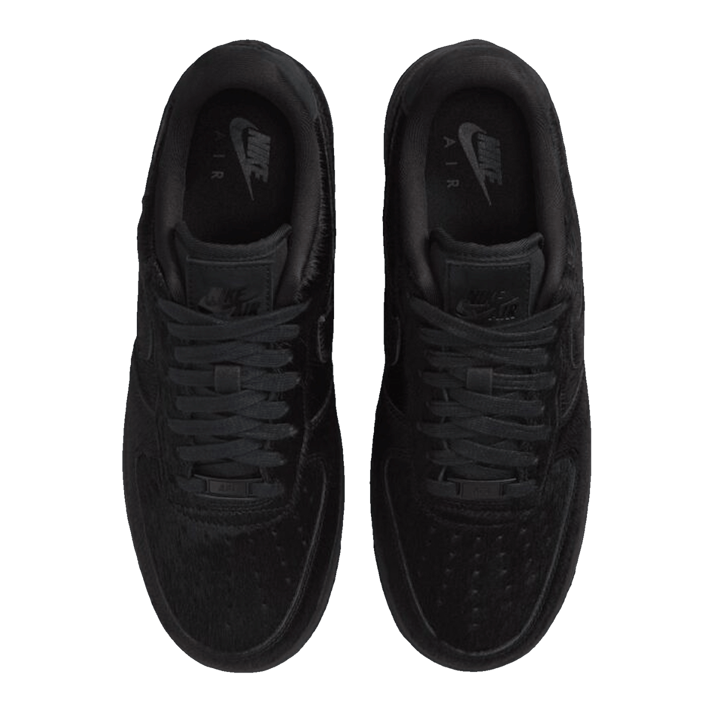 Nike Air Force 1 Low White Pony Hair Heel Side