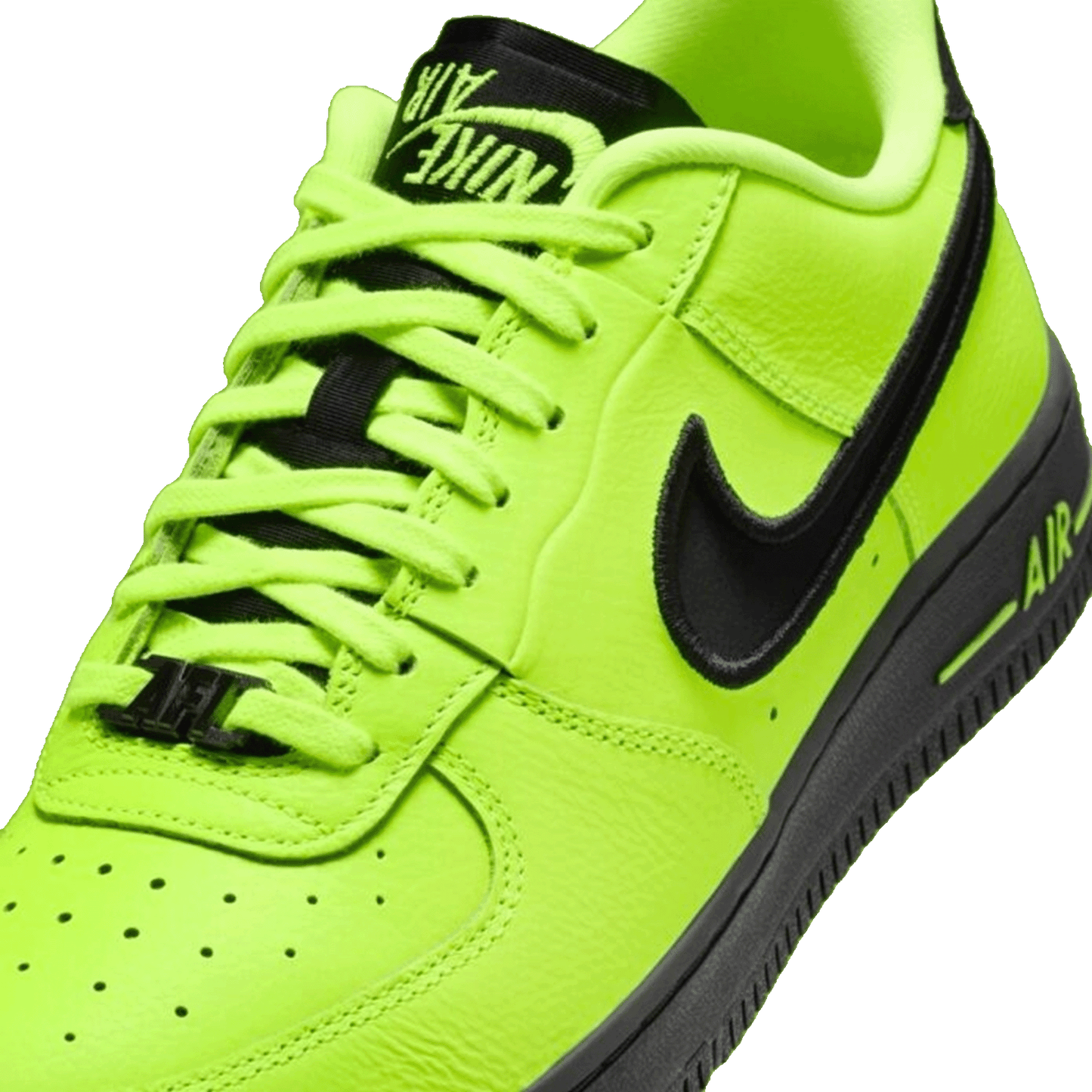Nike Air Force 1 Low Dance Volt Gunmetal Black (W) Tongue