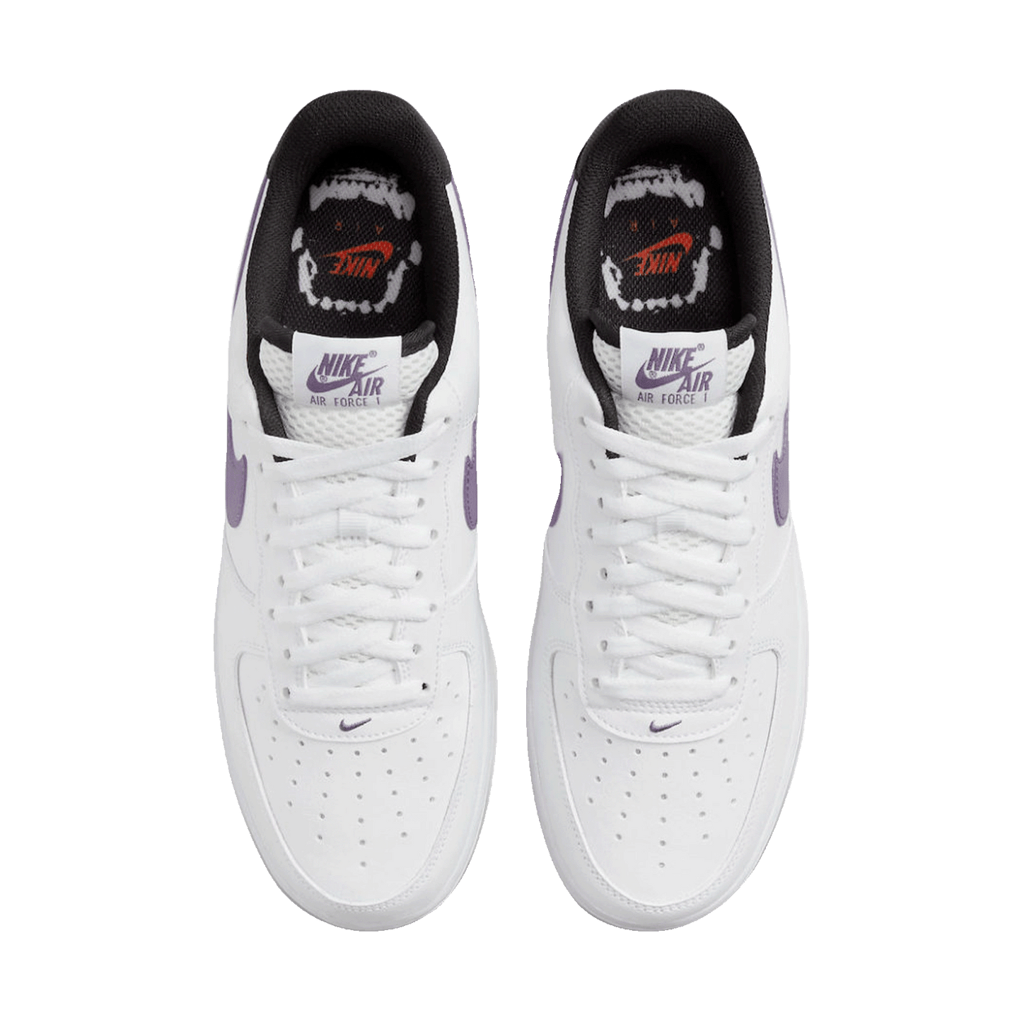 Nike Air Force 1 Low Hoops White Canyon Purple Oben