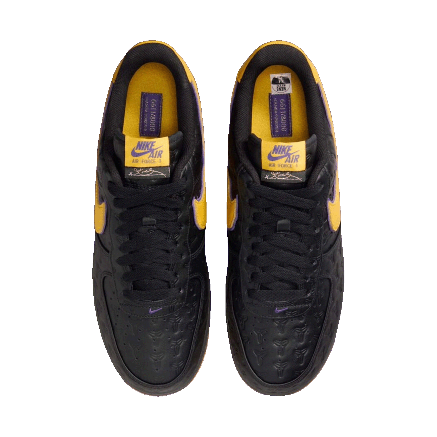 Nike Air Force 1 Low Kobe Bryant Lakers Away Oben