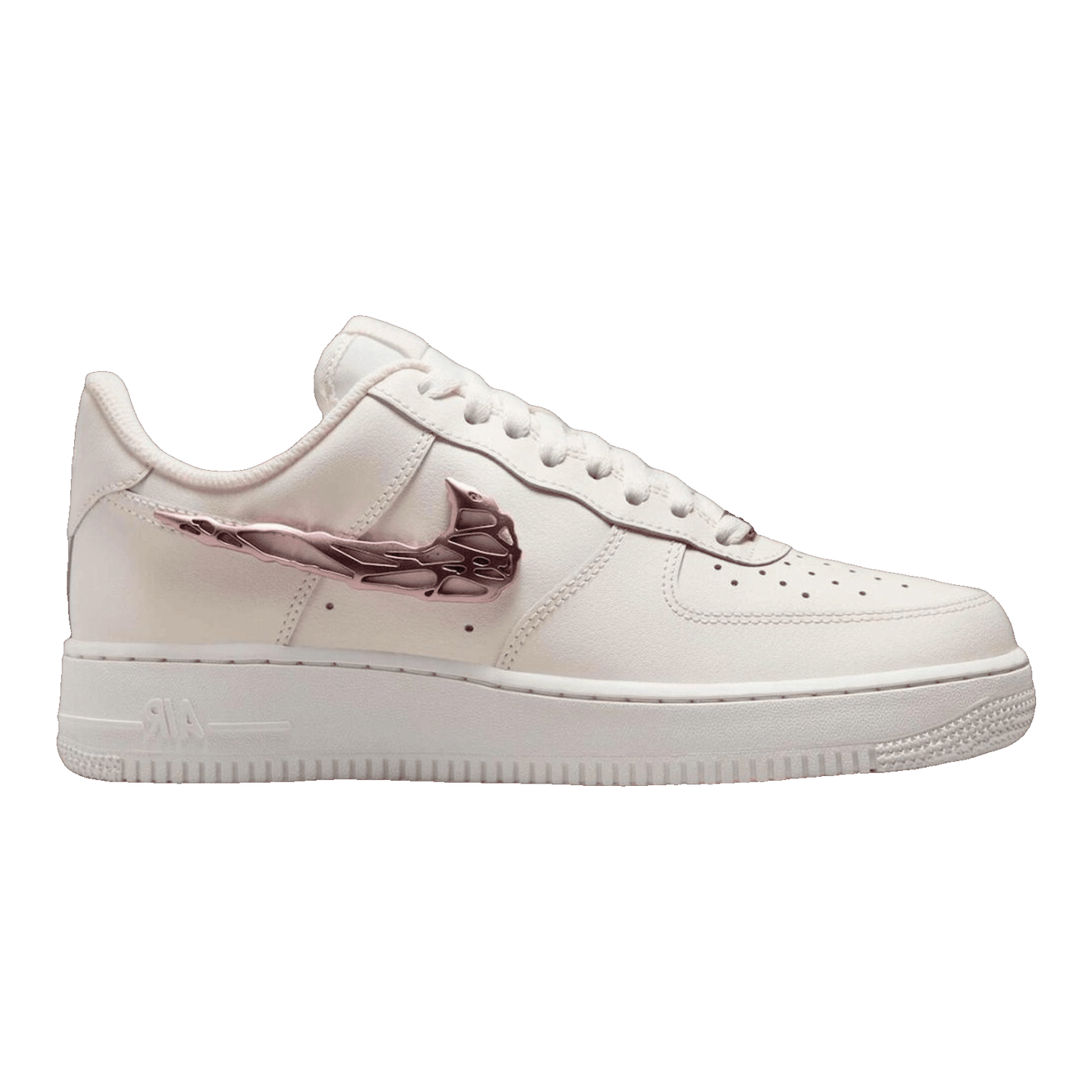 Nike Air Force 1 Low Liquid Metal Swoosh Metallic Rose Gold (W)