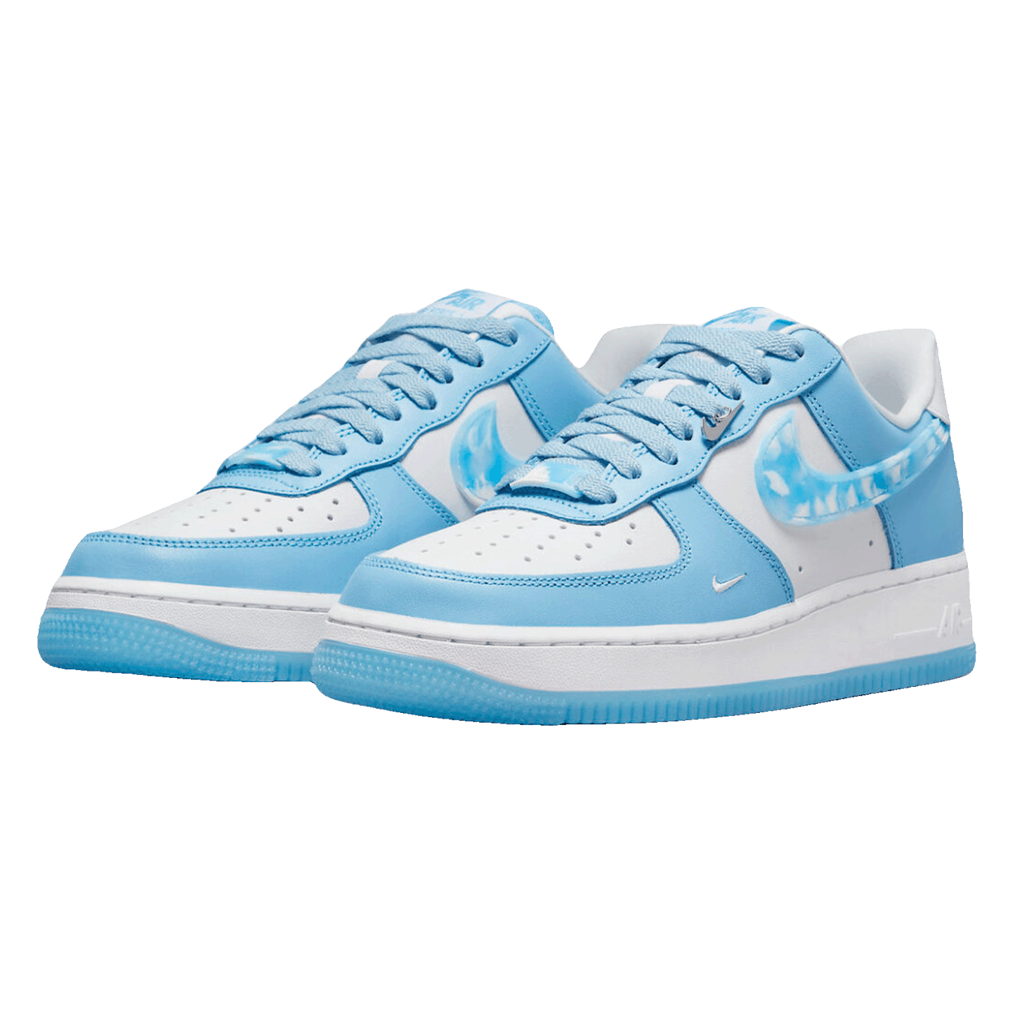 Nike Air Force 1 Low Nail Art White Blue (W) Side