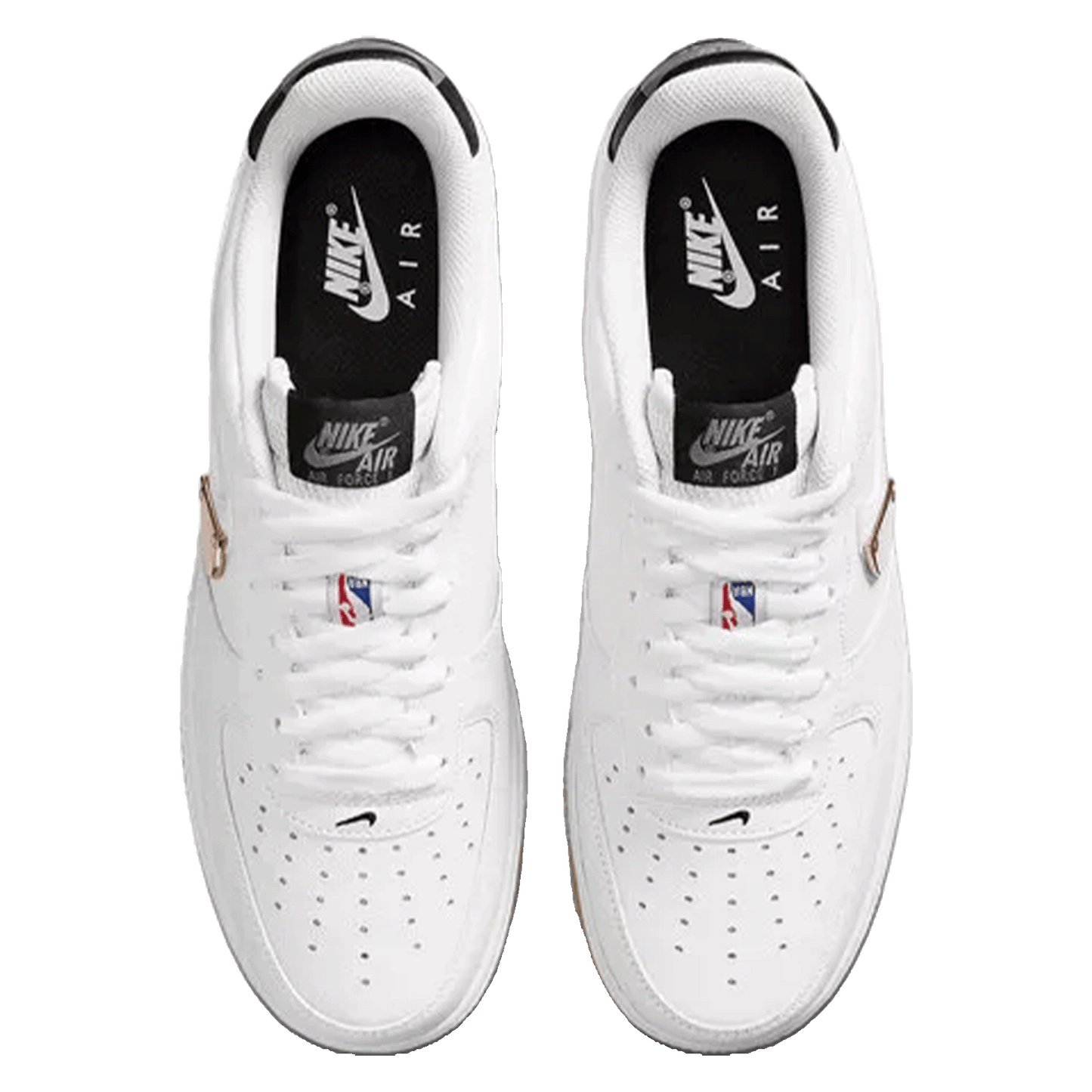 Nike Air Force 1 Low NBA White Grey Gum Oben