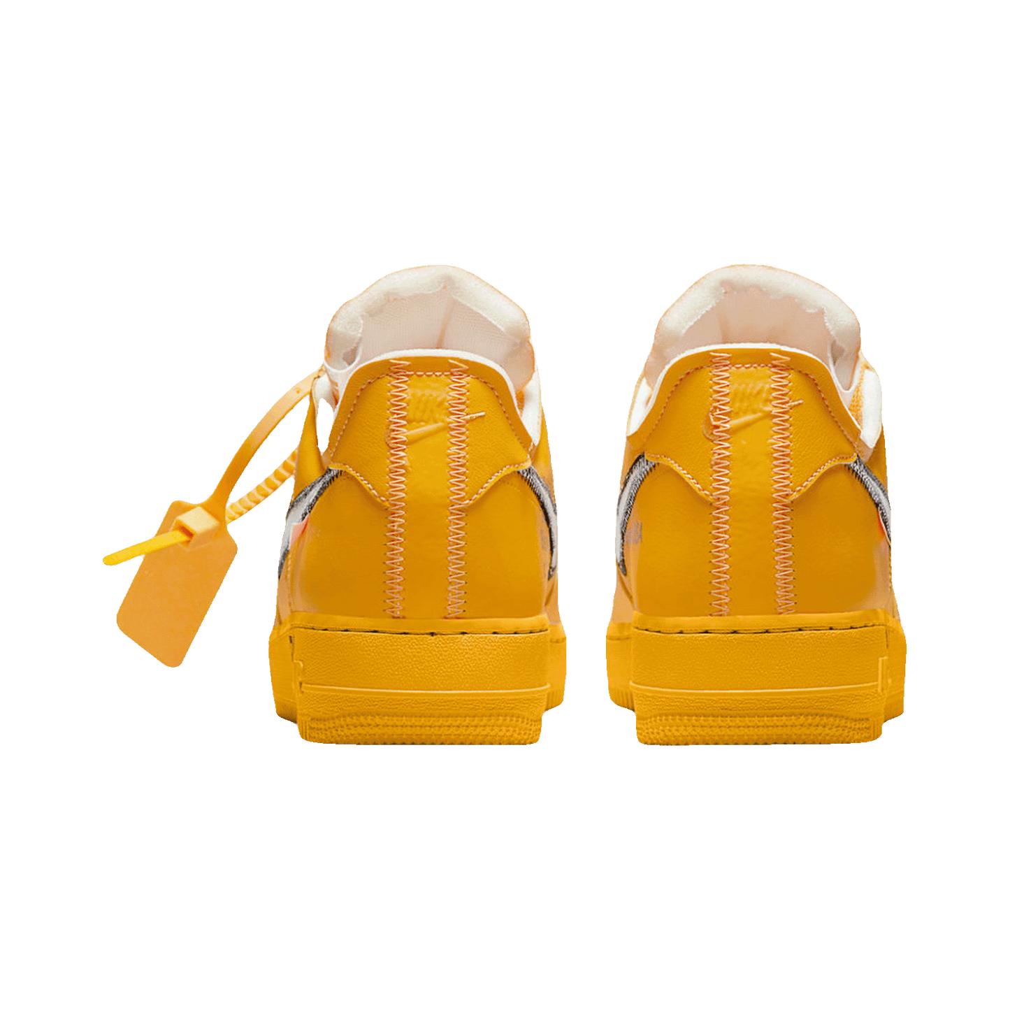 Nike Air Force 1 Low Off-White ICA University Gold Back