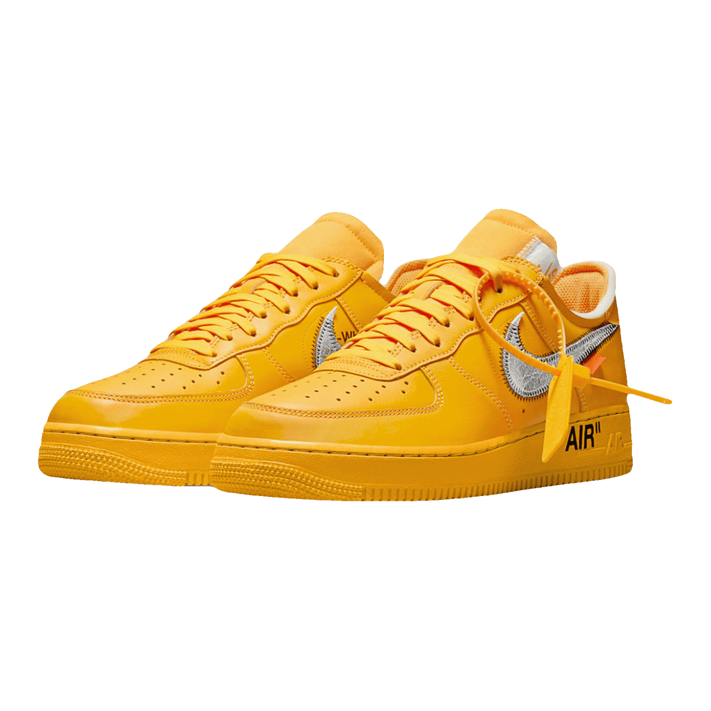 Nike Air Force 1 Low Off-White ICA University Gold Side