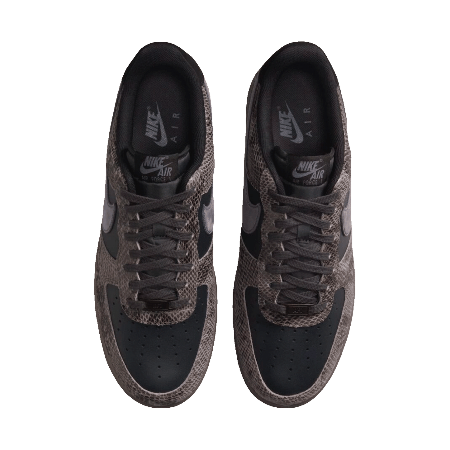 Nike Air Force 1 Low Off Noir Snakeskin Oben
