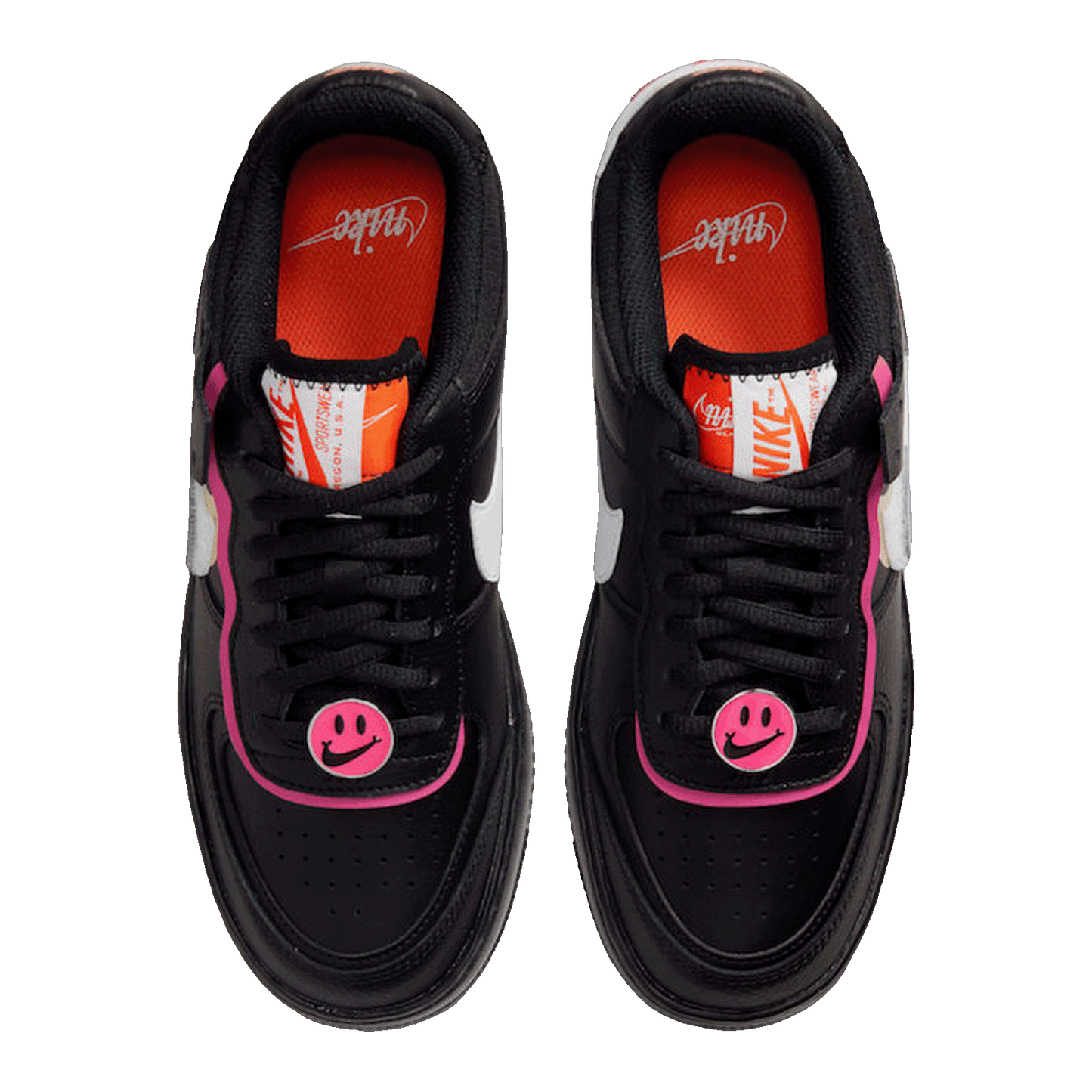 Nike Air Force 1 Low Shadow Removable Patches Black Pink (W) Oben