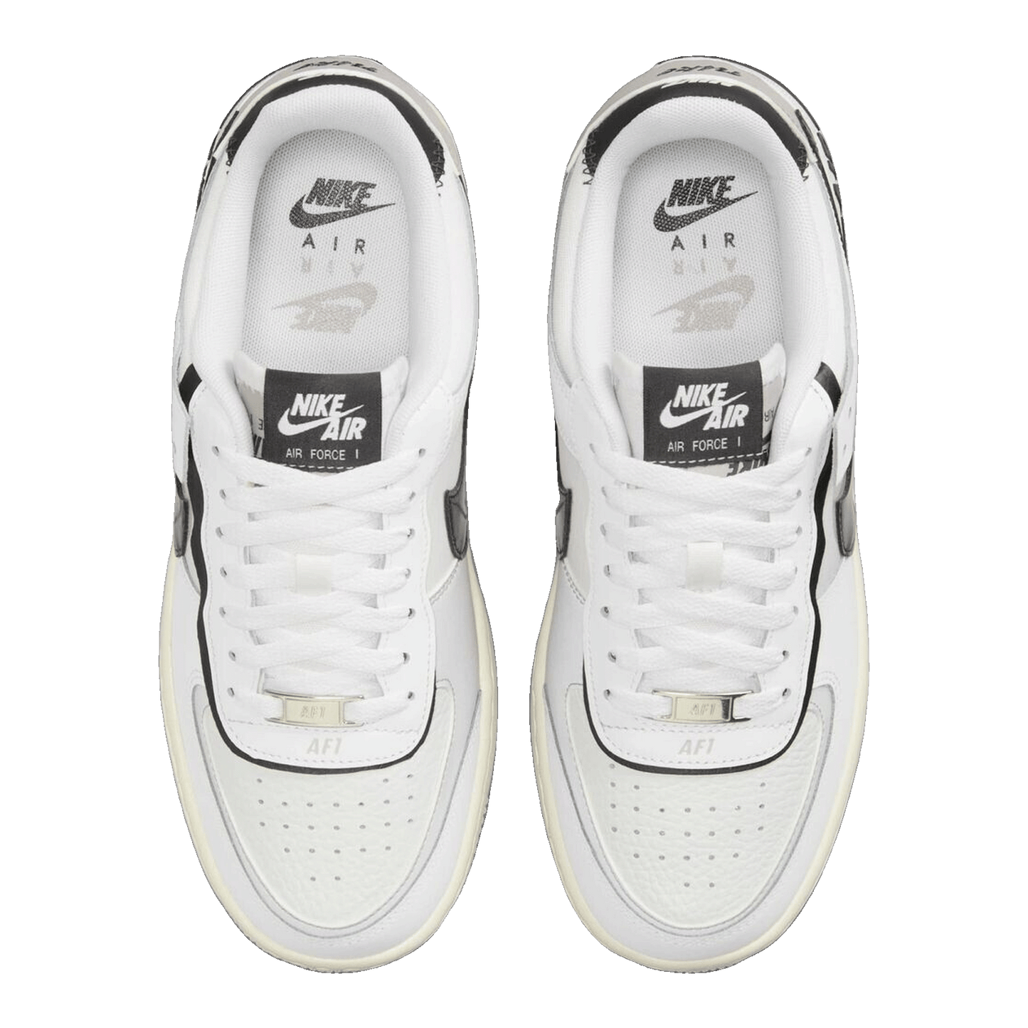 Nike Air Force 1 Low Shadow White College Grey Platinum Tint Off Noir (W) Oben