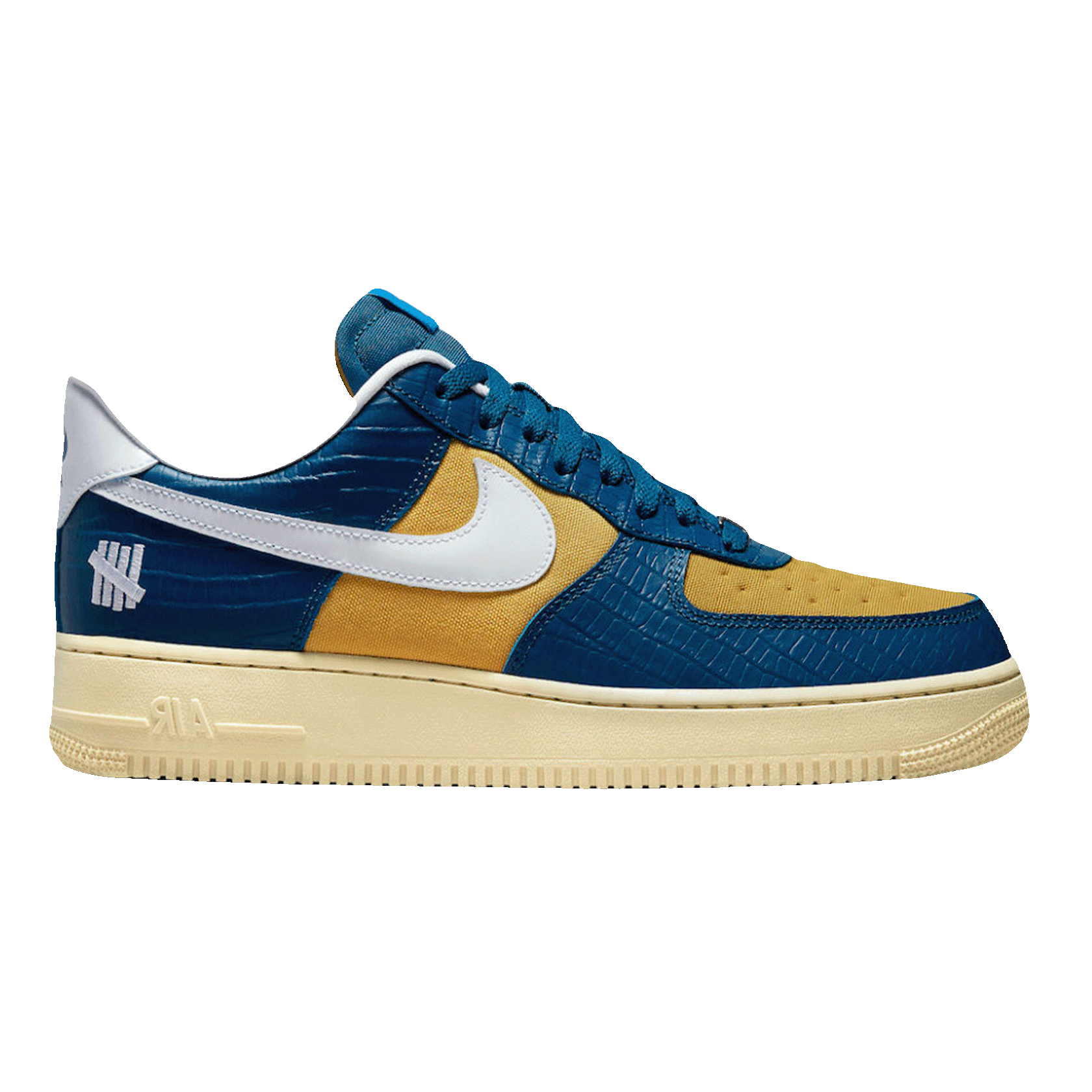 Nike Air Force 1 Low SP Undefeated 5 On It Blue Yellow Croc