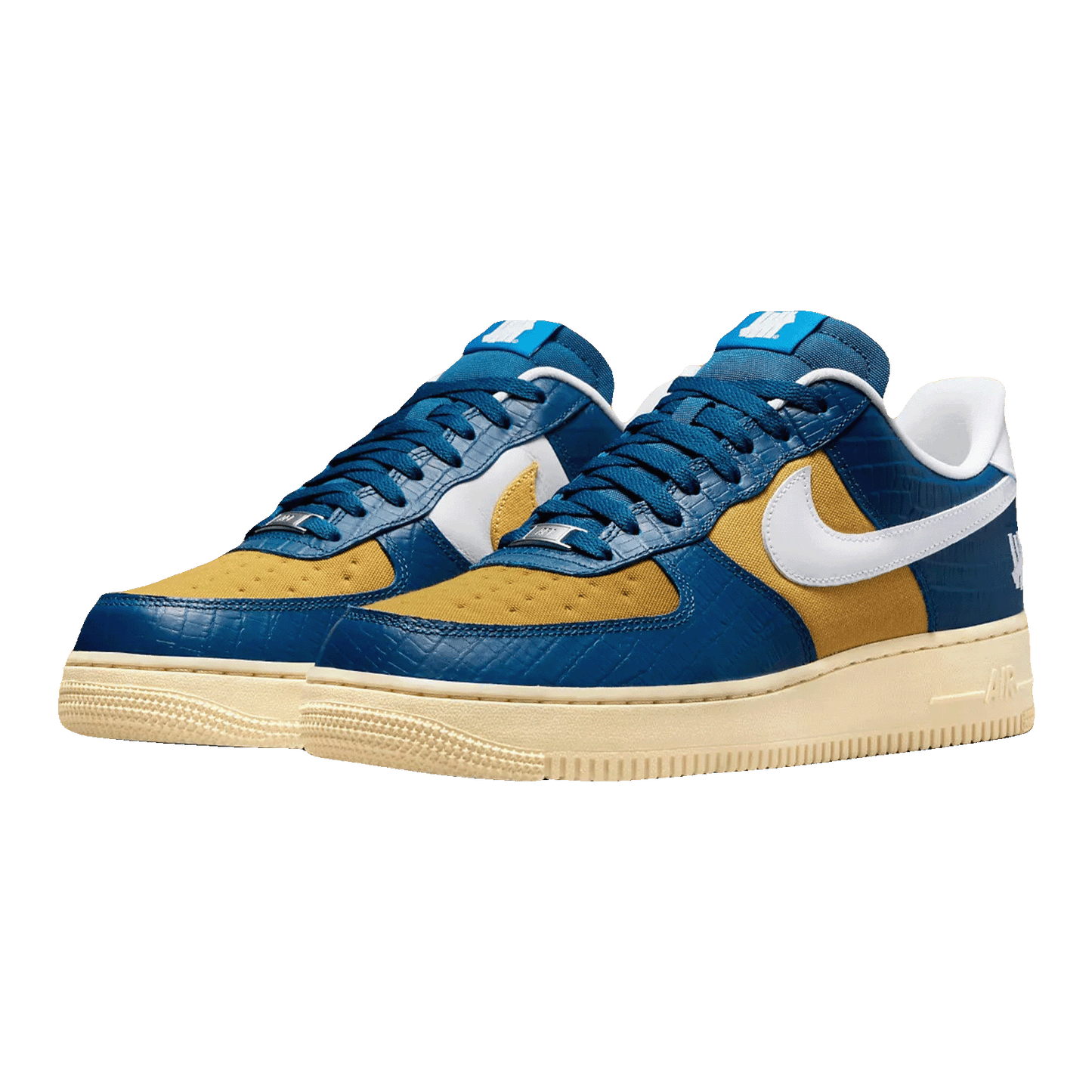 Nike Air Force 1 Low SP Undefeated 5 On It Blue Yellow Croc Side