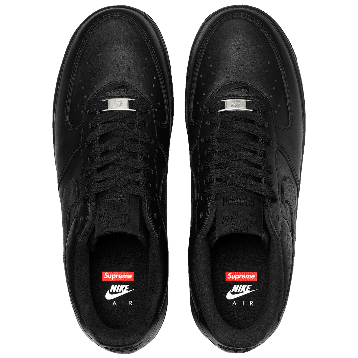 Nike Air Force 1 Low Supreme Black Oben