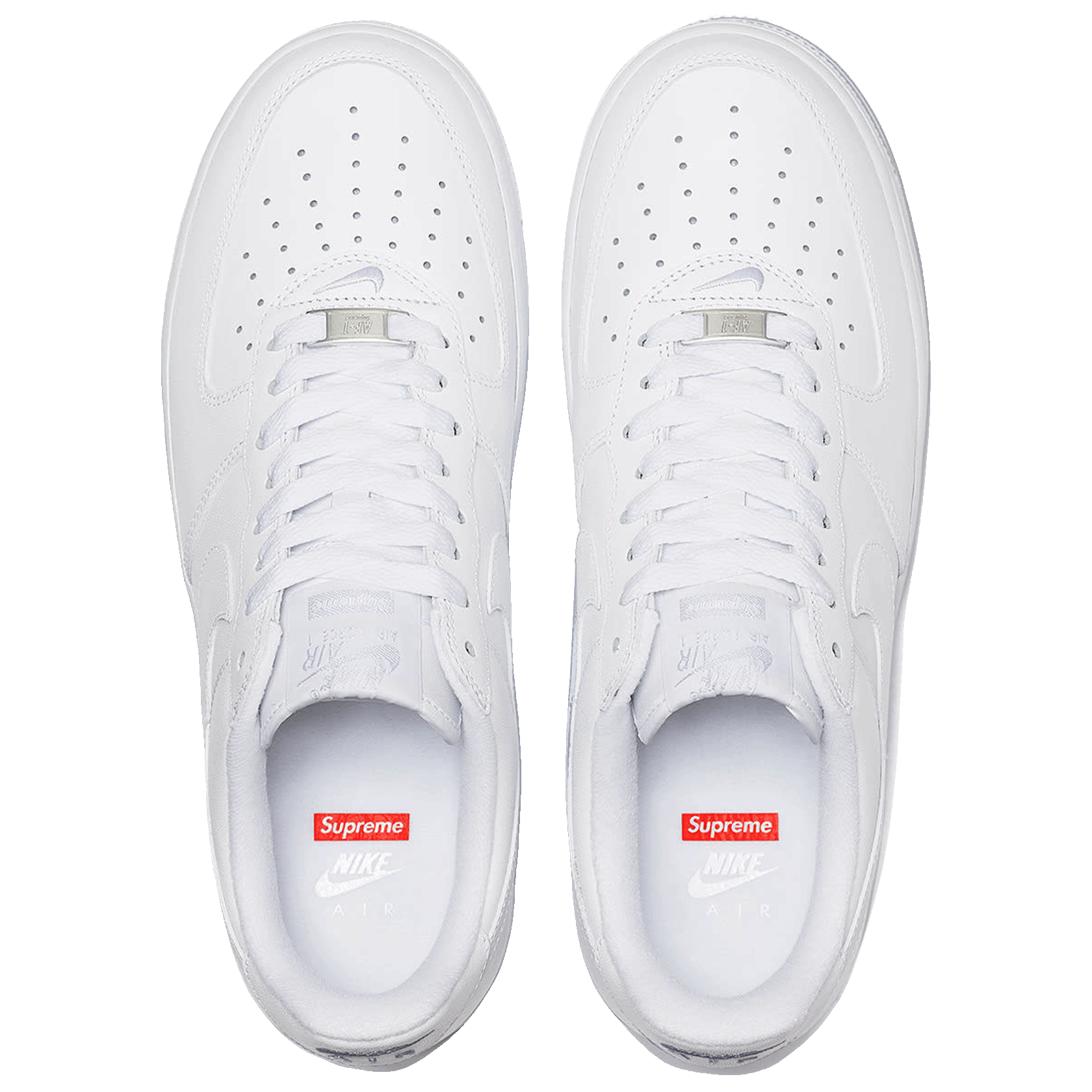 Nike Air Force 1 Low Supreme White Oben