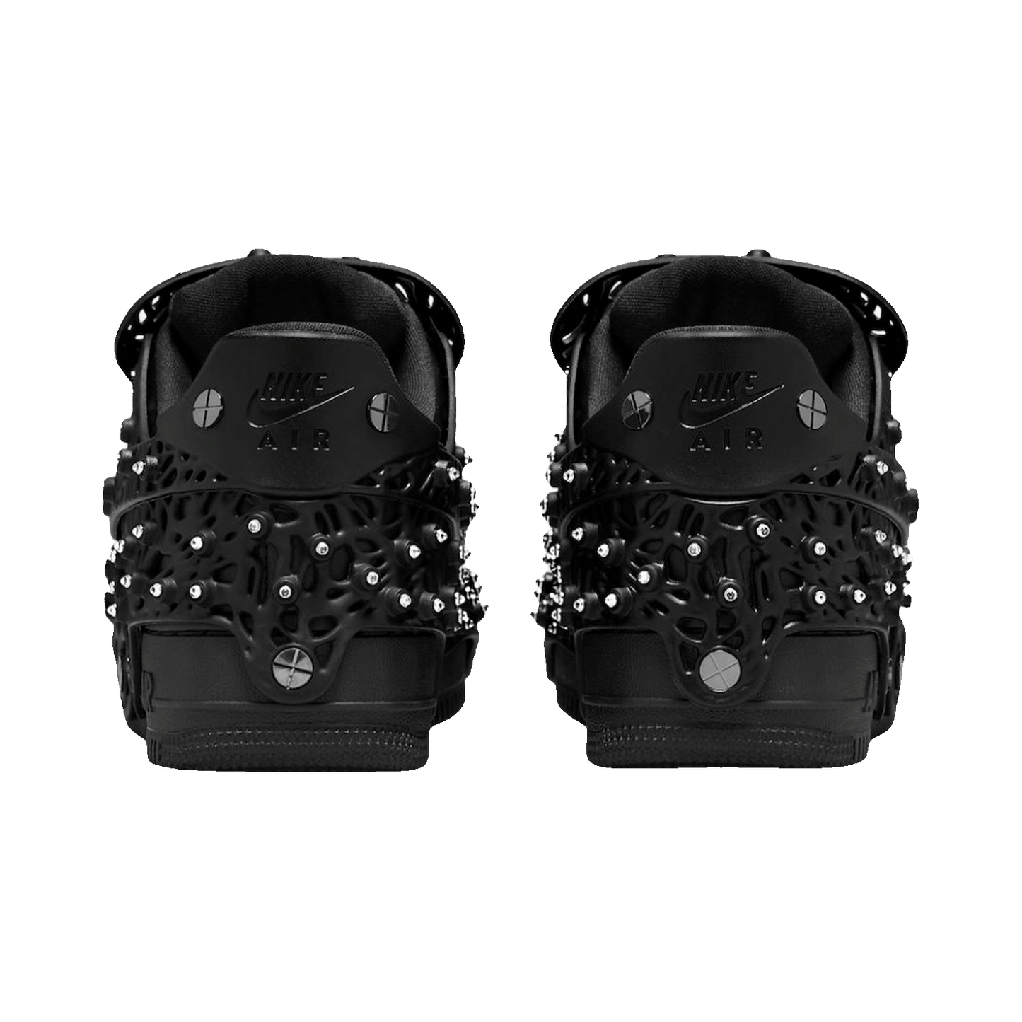 Nike Air Force 1 Low Swarovski Retroreflective Crystals Black (W) Back