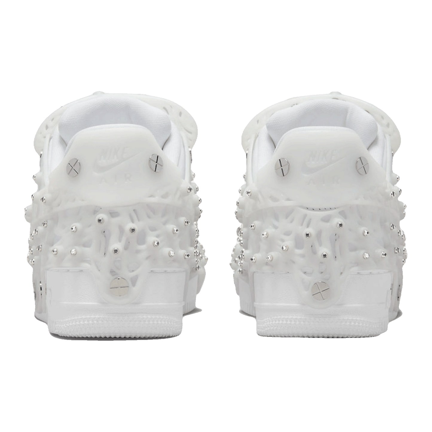 Nike Air Force 1 Low Swarovski Retroreflective Crystals White (W) Back