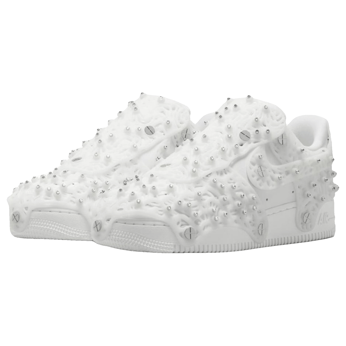Nike Air Force 1 Low Swarovski Retroreflective Crystals White (W) Side