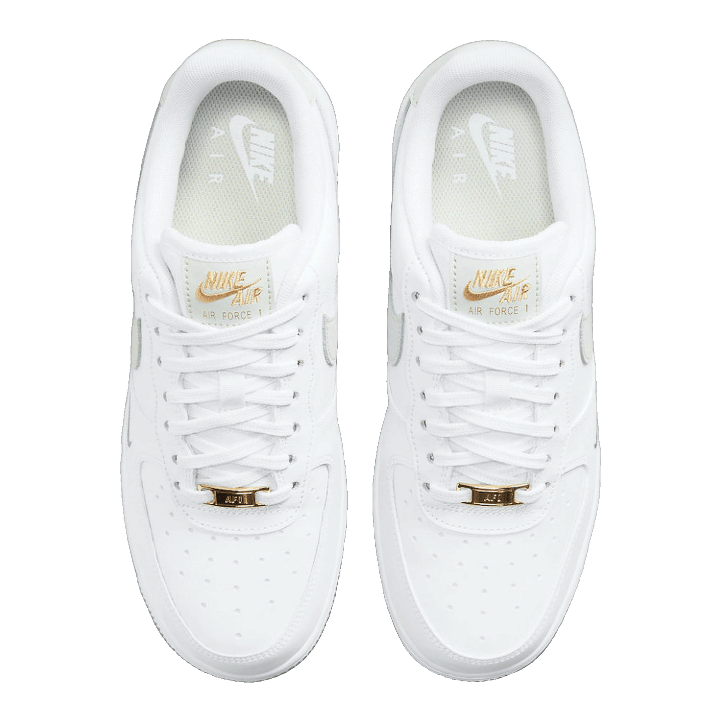 Nike Air Force 1 Low White Grey Gold (W) Oben