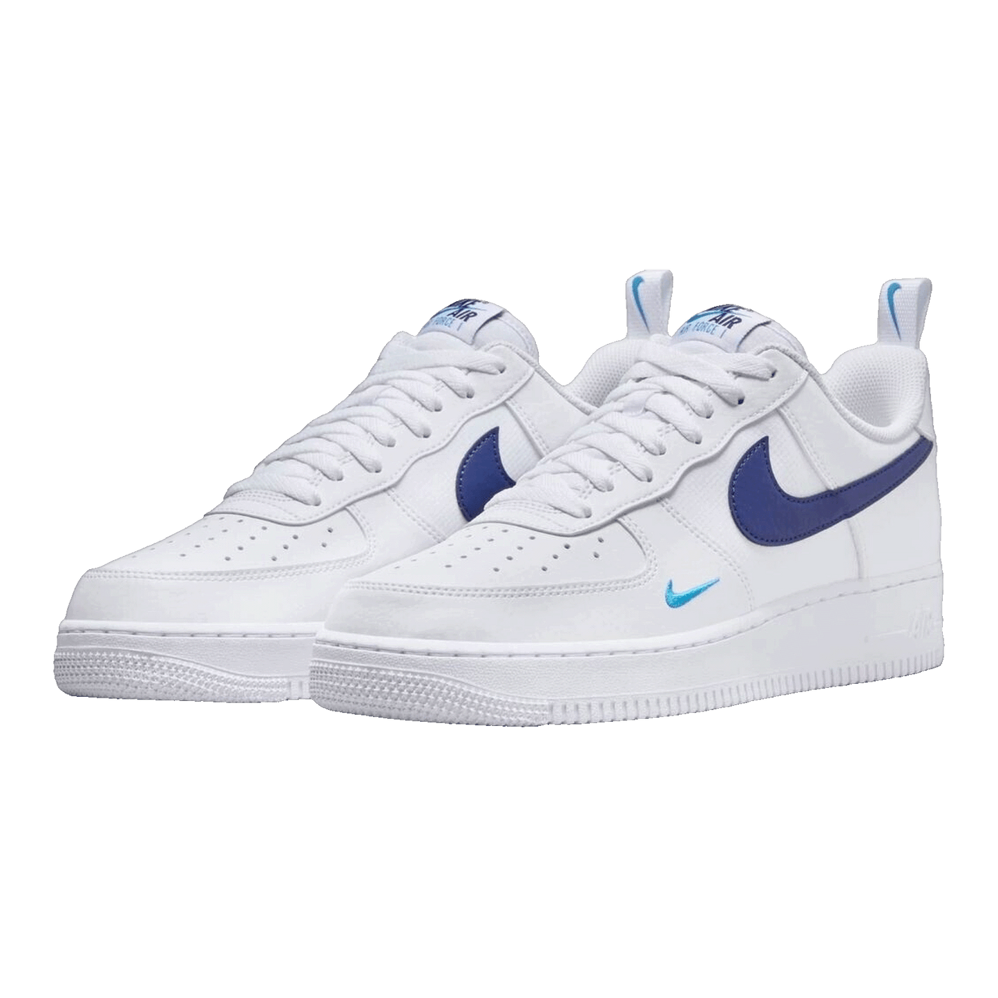 Nike Air Force 1 Low White Light Photo Blue Deep Royal Blue Side