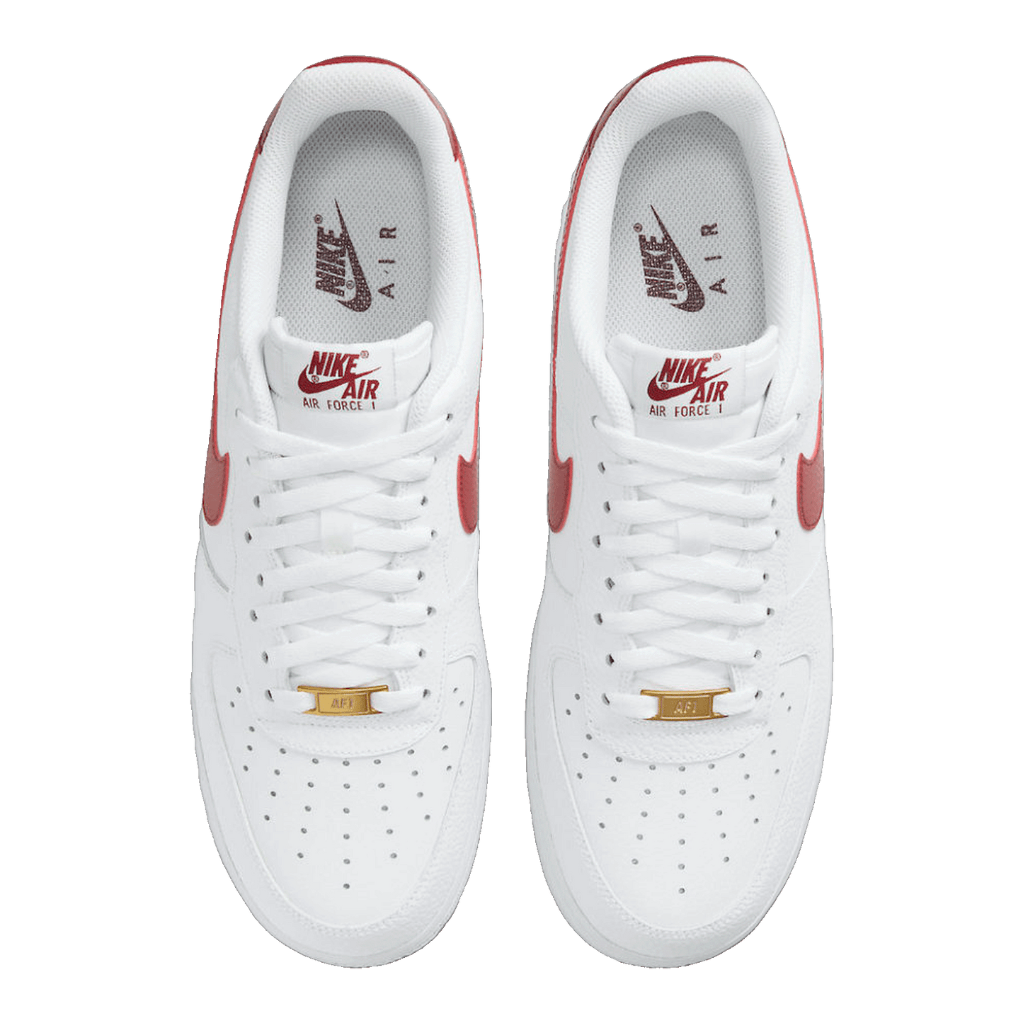 Nike Air Force 1 Low White Team Red Oben