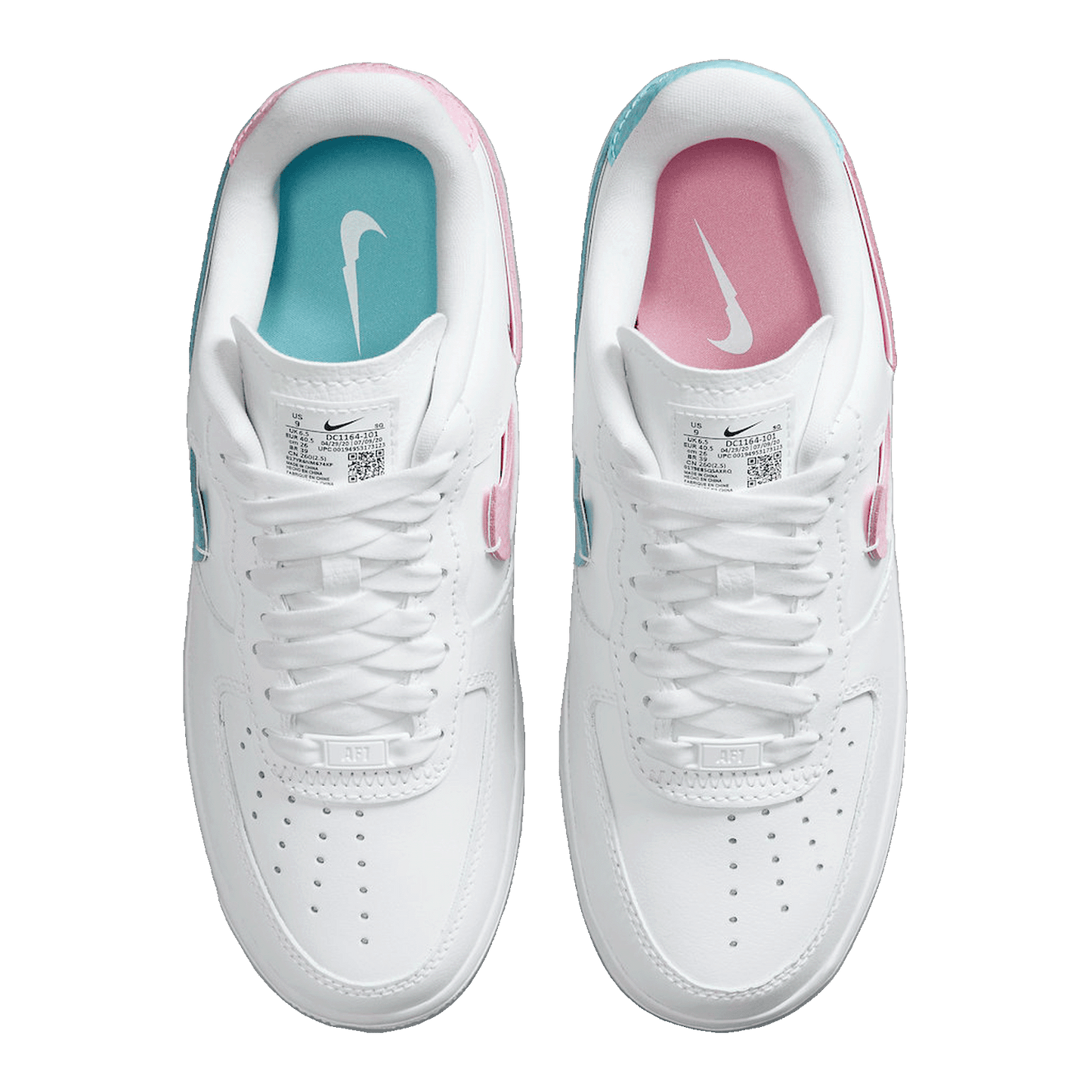 Nike Air Force 1 LXX White Pink Aqua (W) Oben