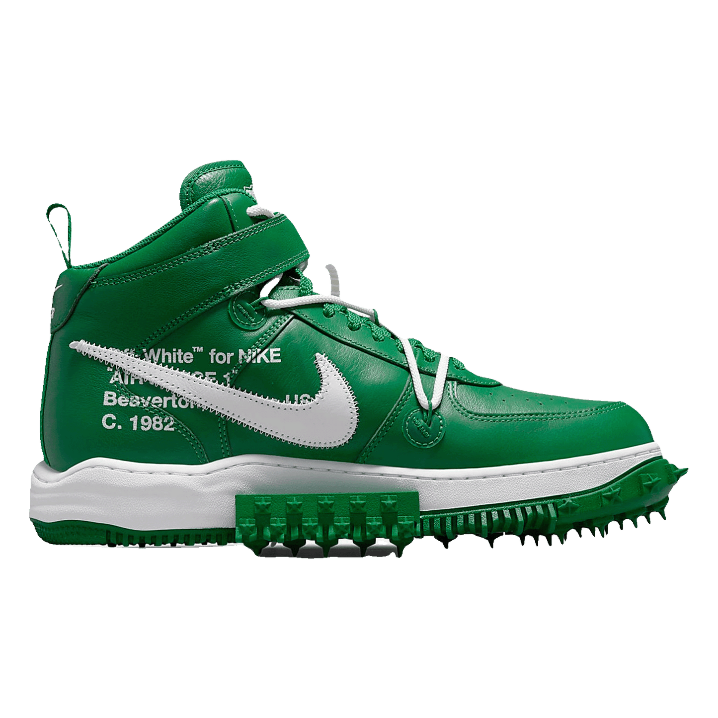 Nike Air Force 1 Mid Off-White Pine Green Innen