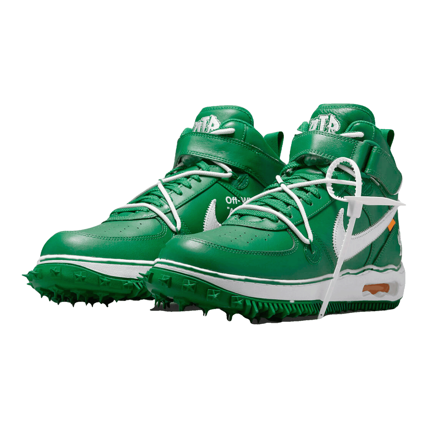 Nike Air Force 1 Mid Off-White Pine Green Side