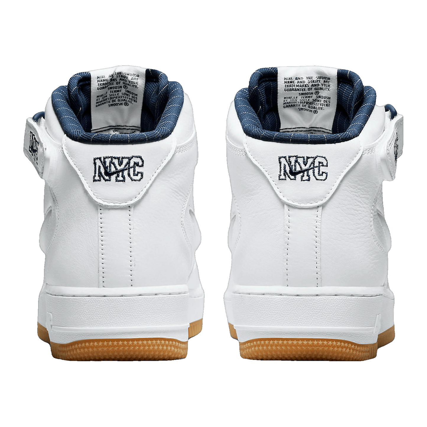 Nike Air Force 1 Mid QS Jewel NYC White Midnight Navy Back