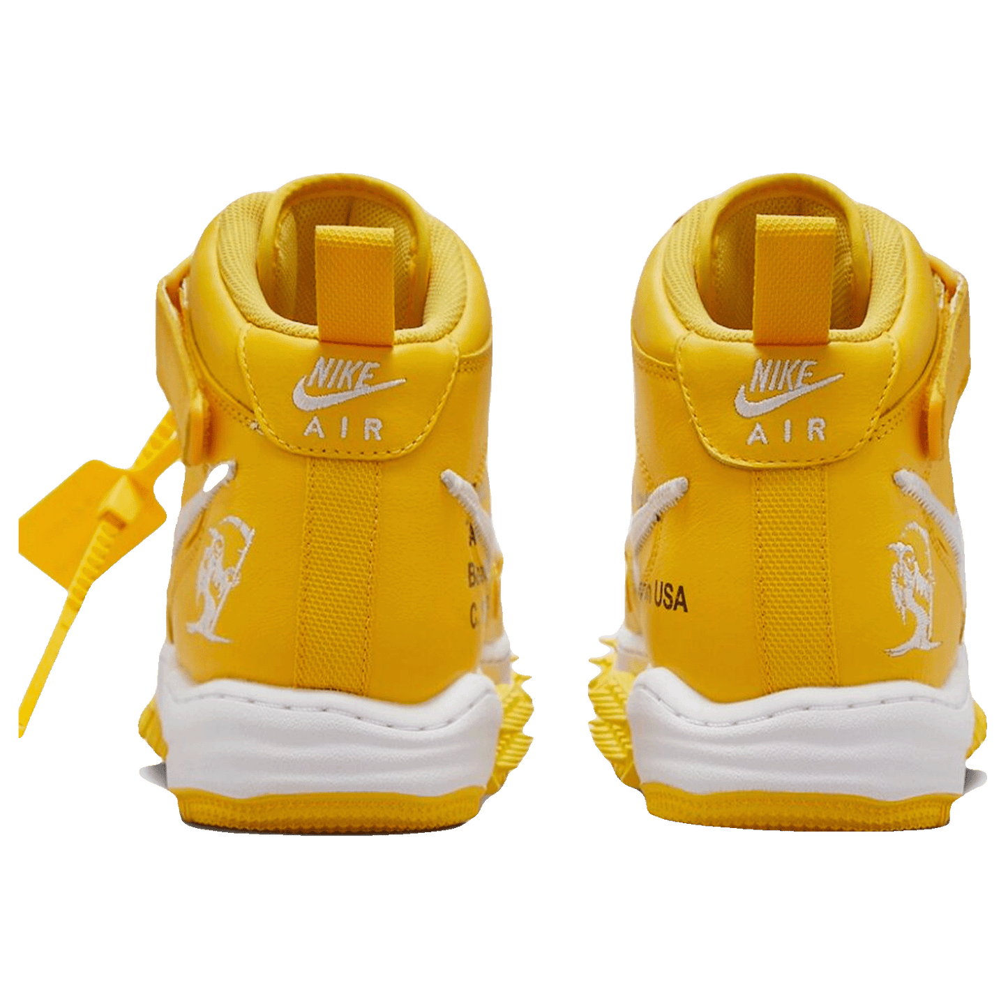 Nike Air Force 1 Mid SP Off-White Varsity Maize Back