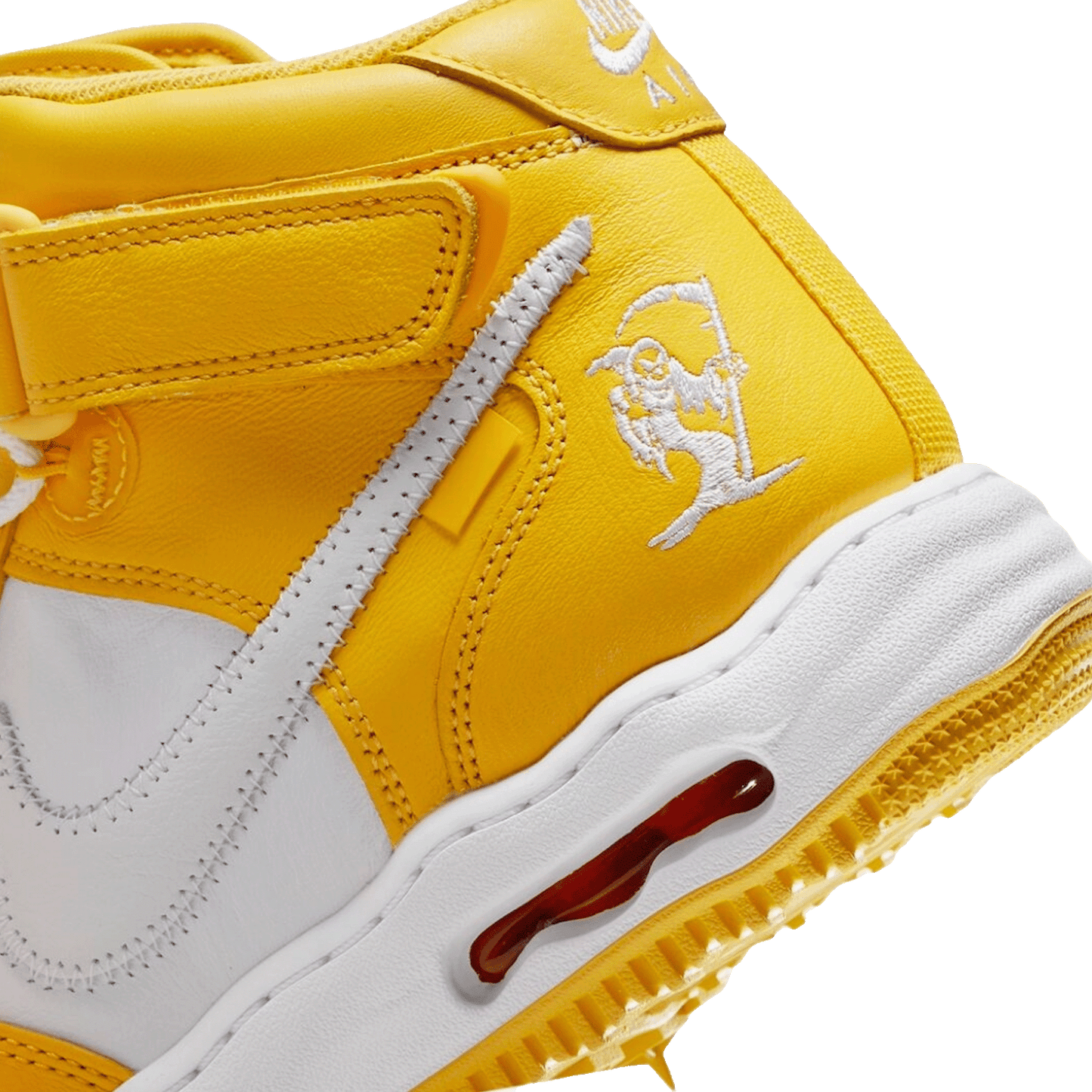 Nike Air Force 1 Mid SP Off-White Varsity Maize Back 2