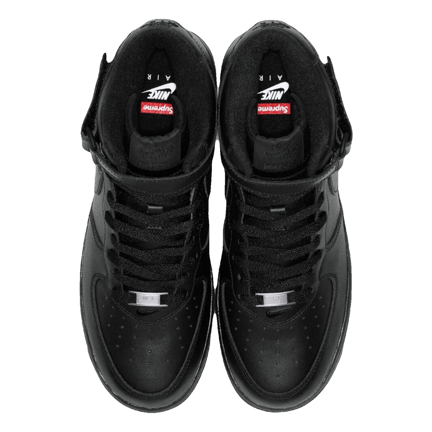 Nike Air Force 1 Mid Supreme Black Oben