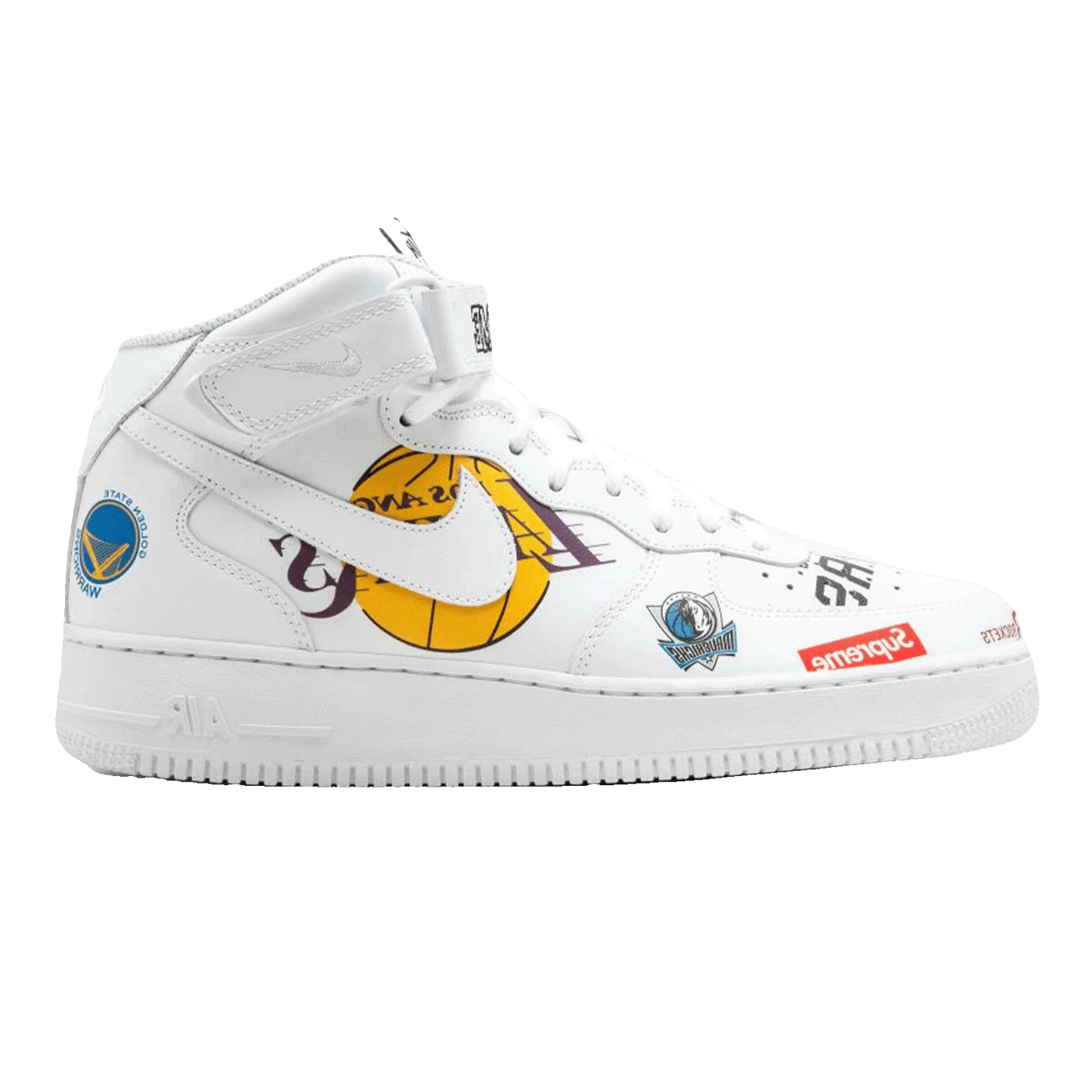 Nike Air Force 1 Mid Supreme NBA White