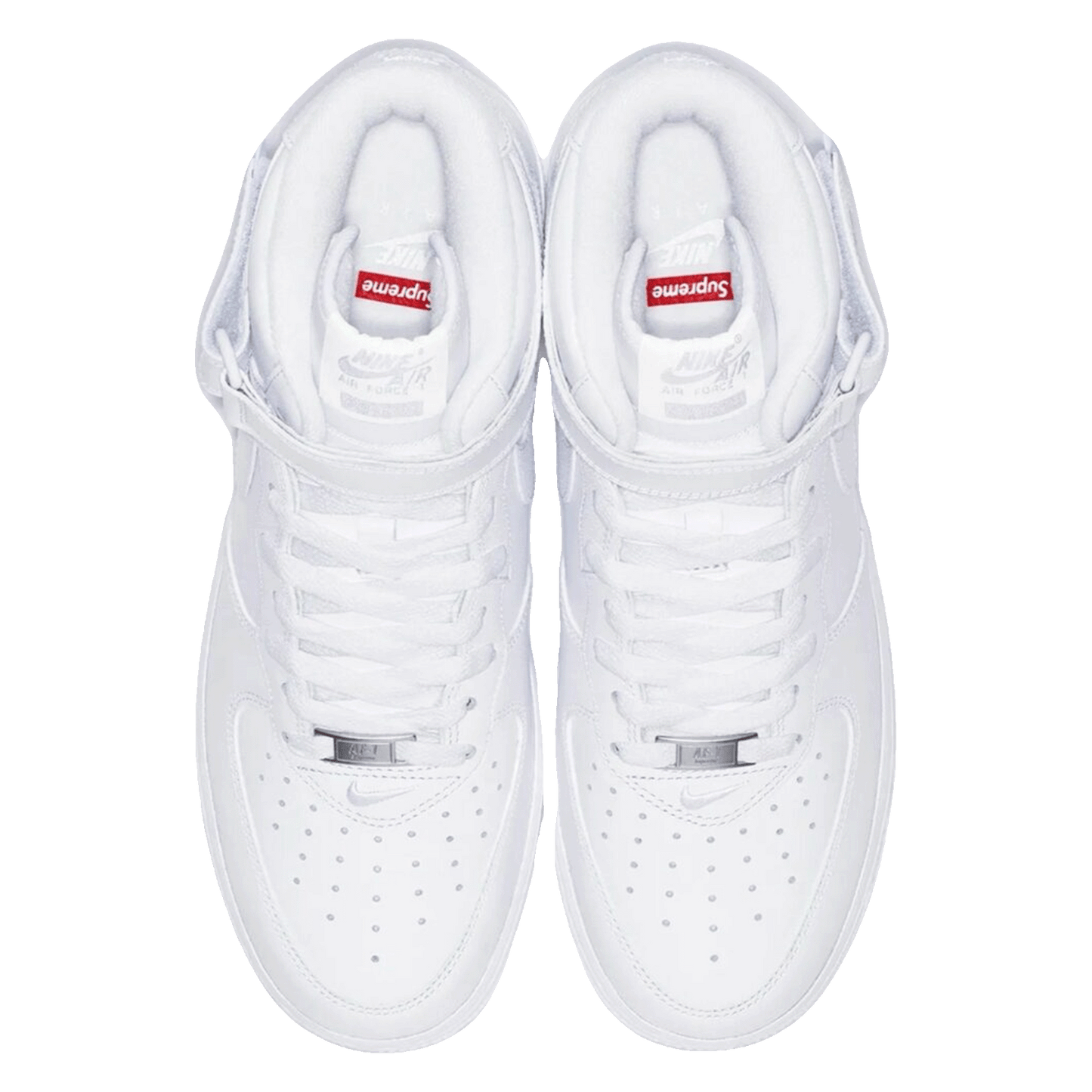 Nike Air Force 1 Mid Supreme White Oben