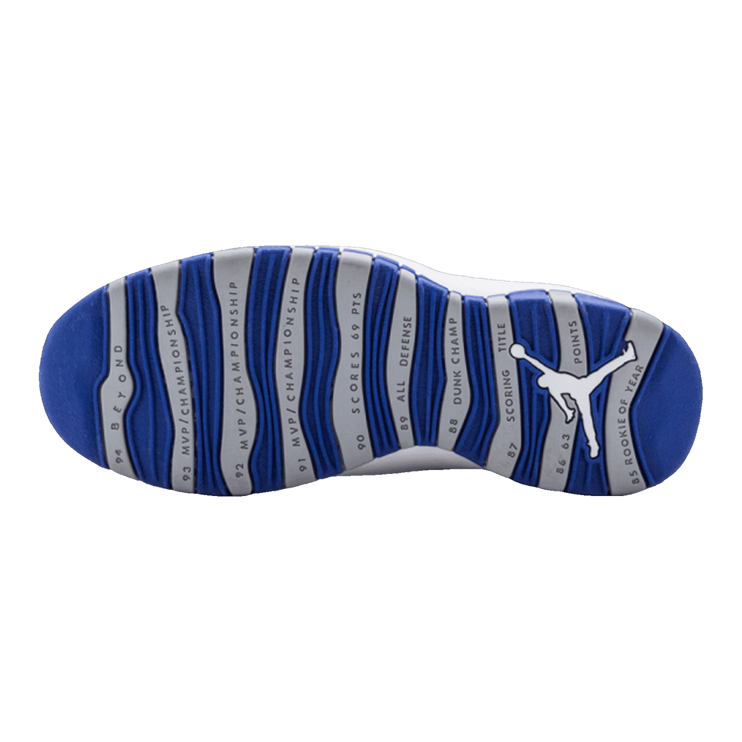 Nike Air Jordan 10 Retro Old Royal Sohle 487214-107