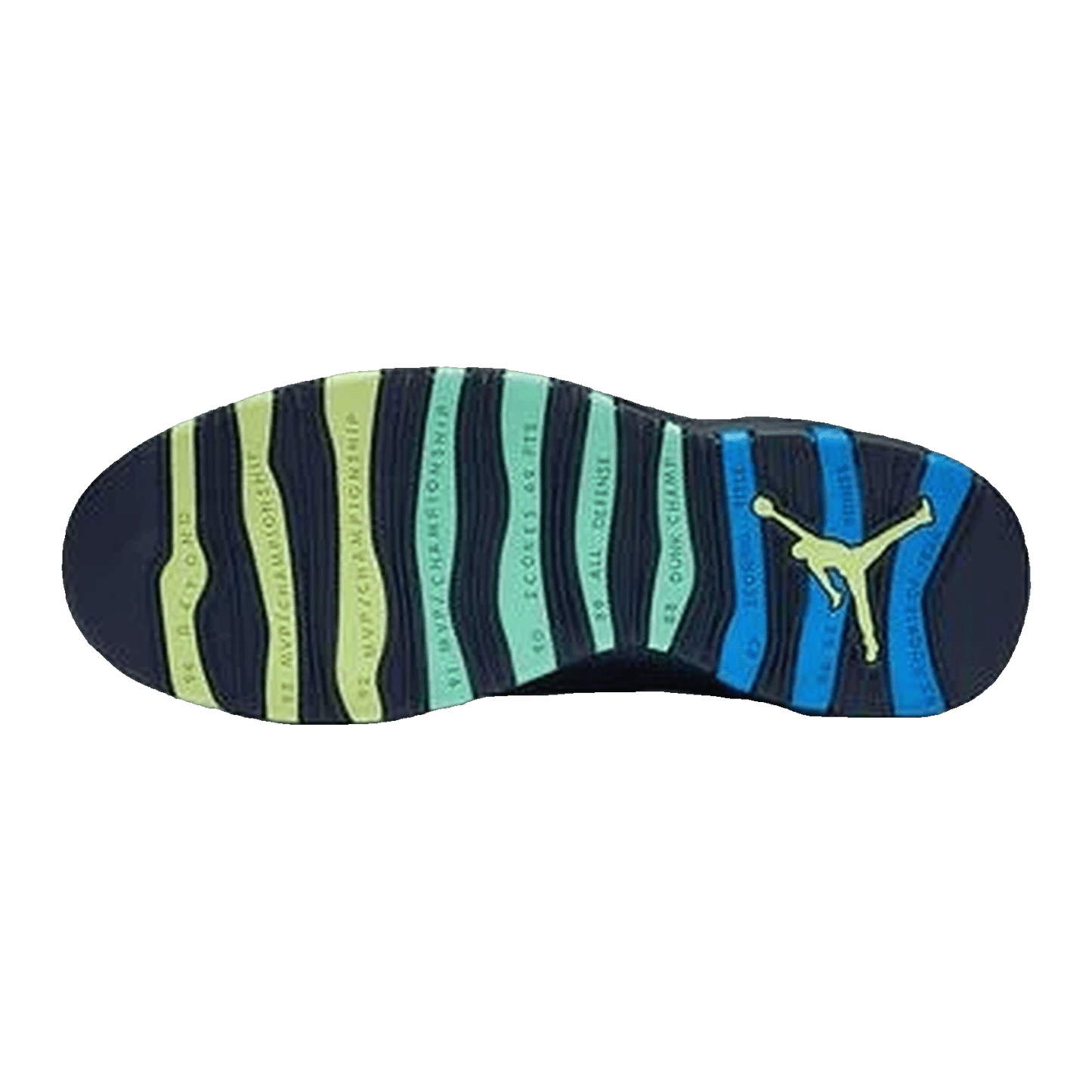 Nike Air Jordan 10 Retro Rio Sohle 310805-019