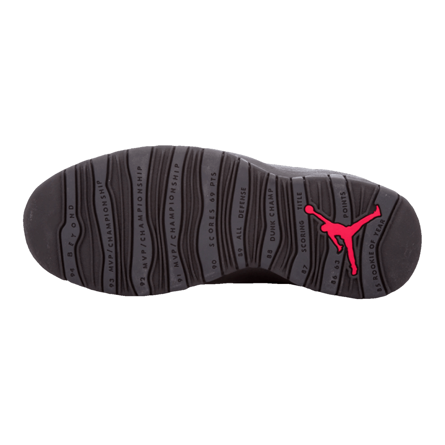 Nike Air Jordan 10 Retro Shadow CDP (2008) Sohle 310805-061