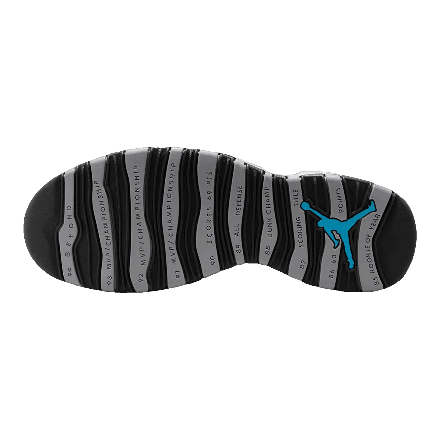 Nike Air Jordan 10 Retro Steel (2025) (GS) Sohle IB7359-104