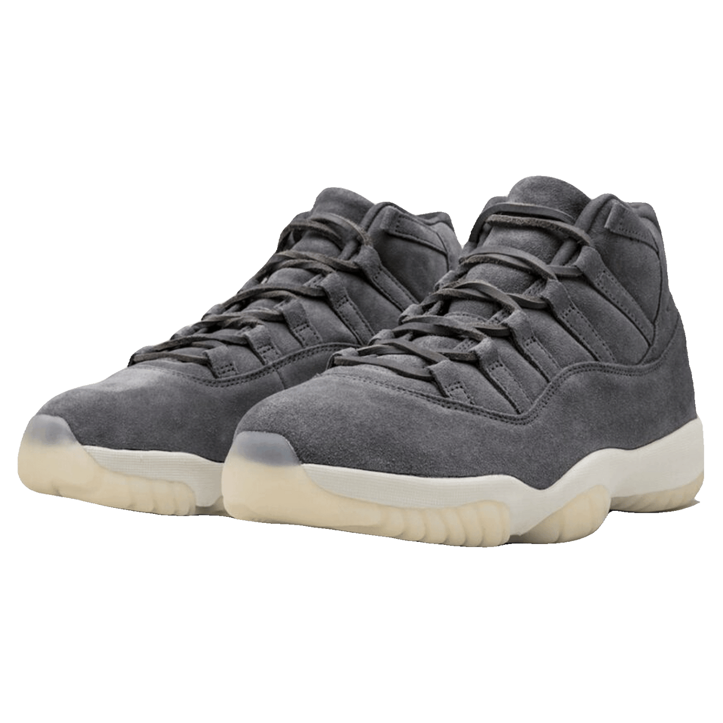 Nike Air Jordan 11 Retro Pinnacle Grey Suede Side