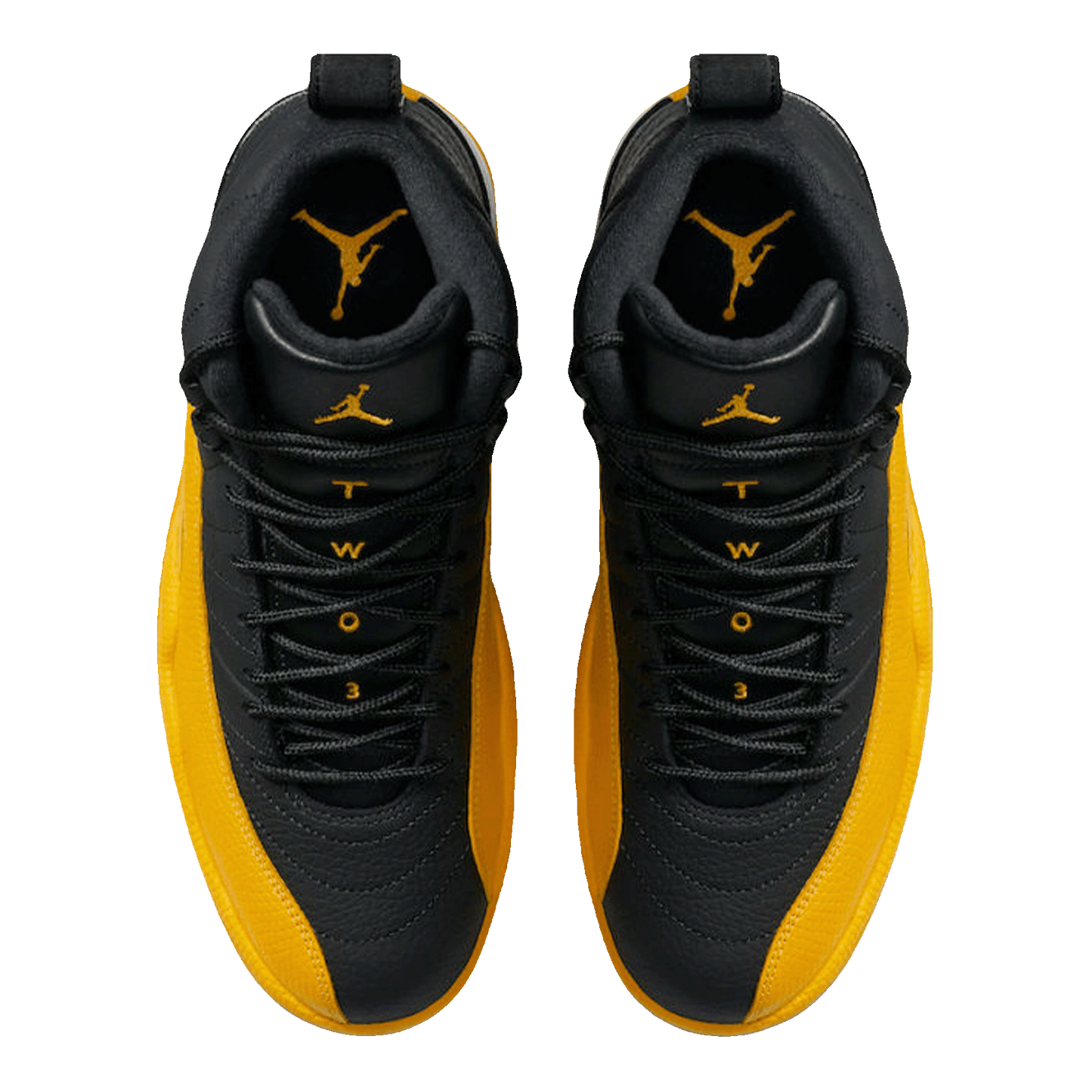 Nike Air Jordan 12 Retro Black University Gold (GS) Oben