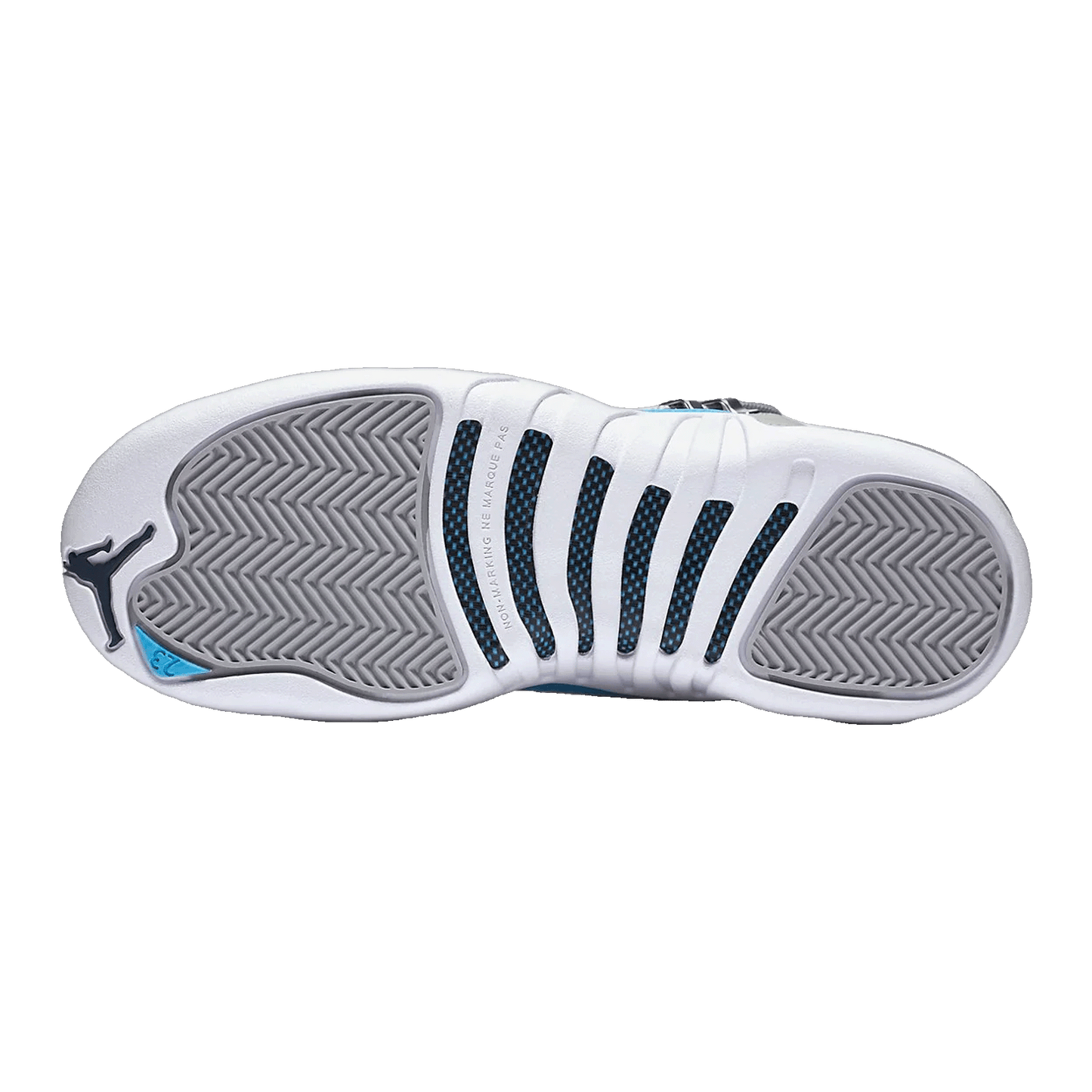 Nike Air Jordan 12 Retro Grey University Blue (GS) Sohle 153265-007