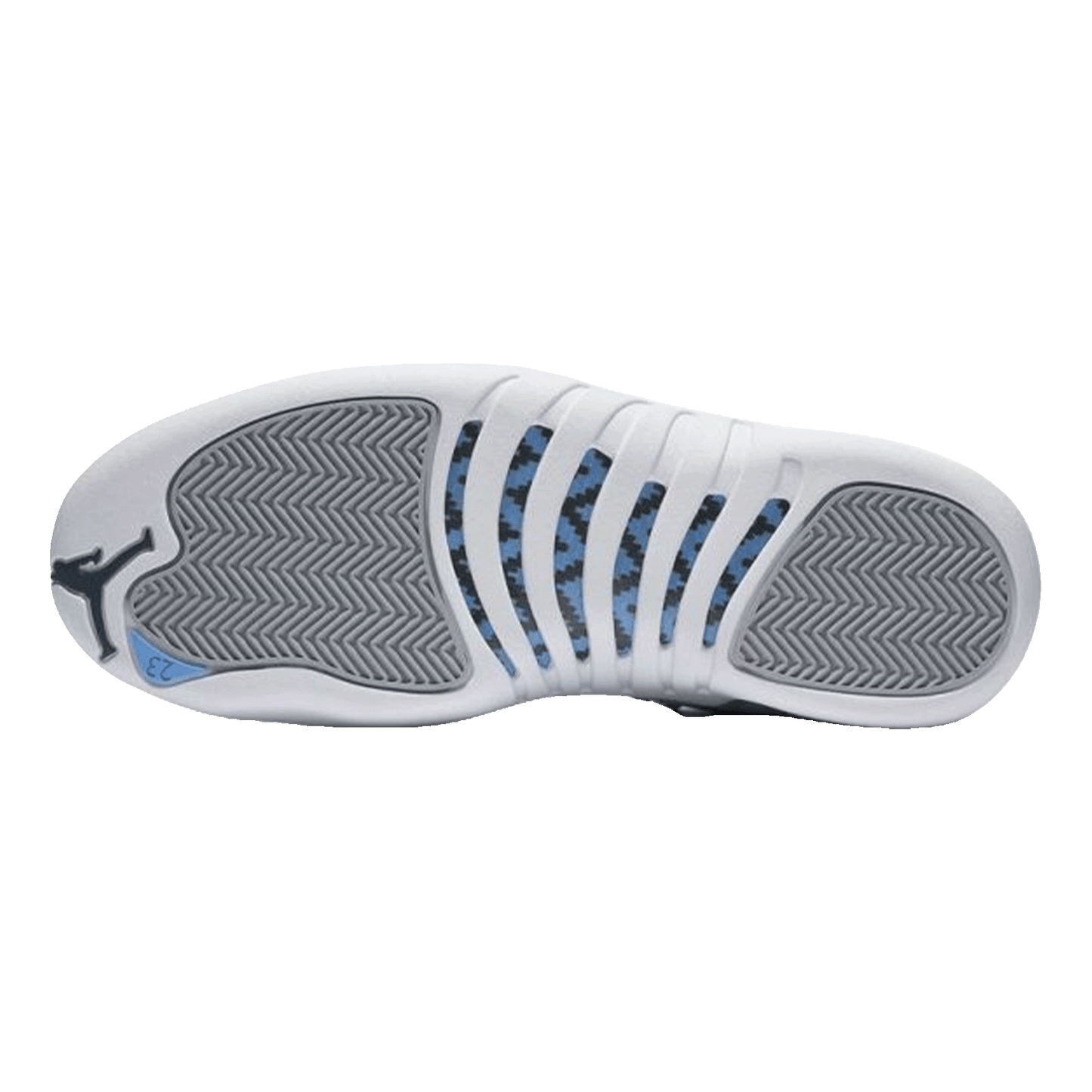 Nike Air Jordan 12 Retro Grey University Blue Sohle