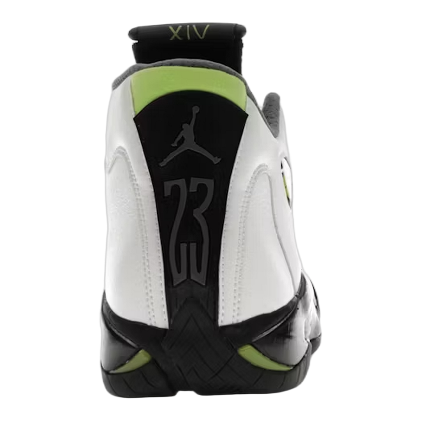Nike Air Jordan 14 Retro White Chartreuse Back