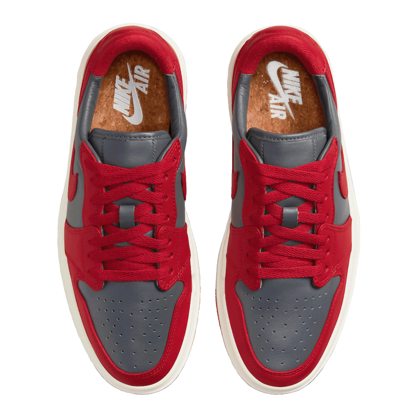 Nike Air Jordan 1 Elevate Low Dark Grey Varsity Red (W) Oben