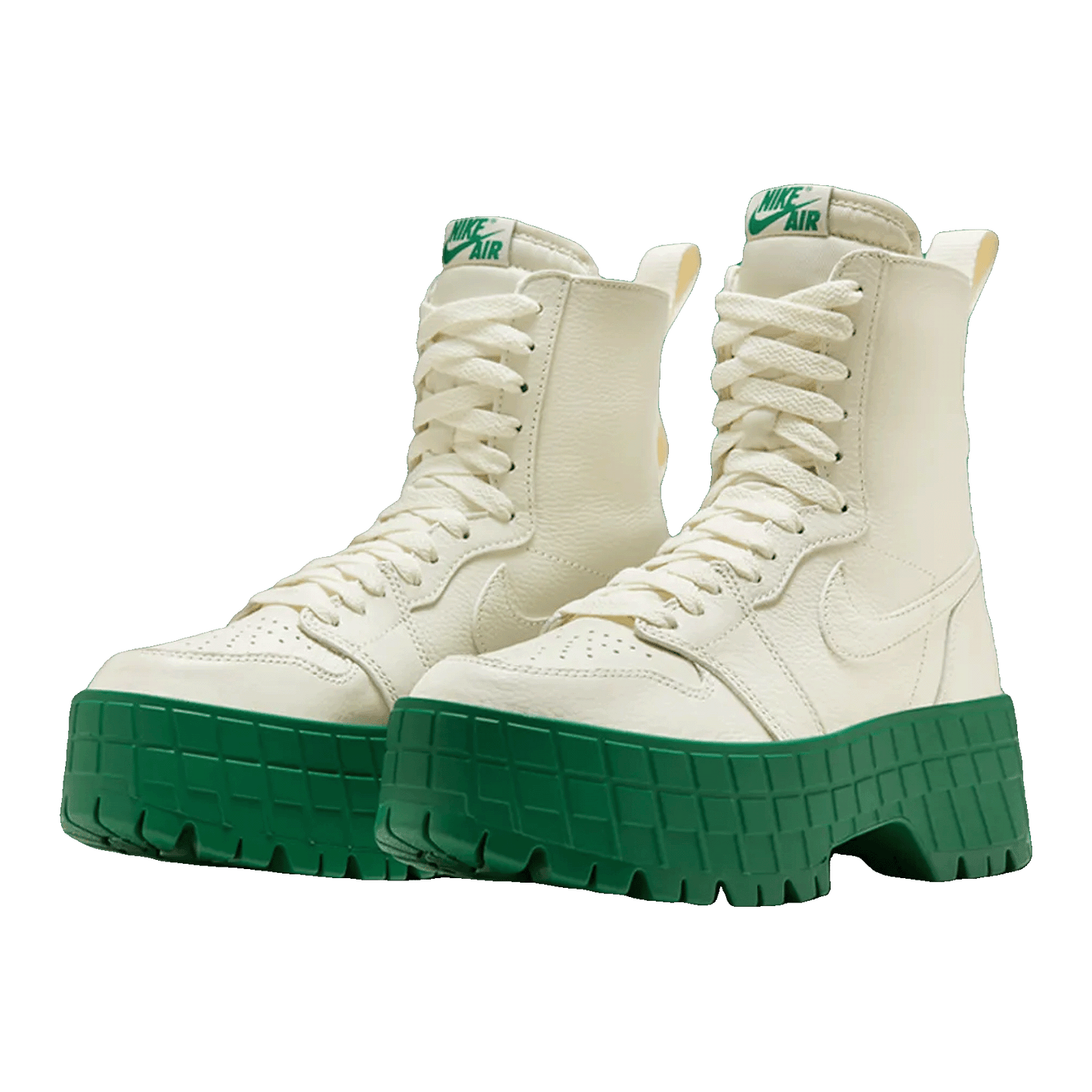 Nike Air Jordan 1 High Brooklyn Coconut Milk Pine Green (W) Side