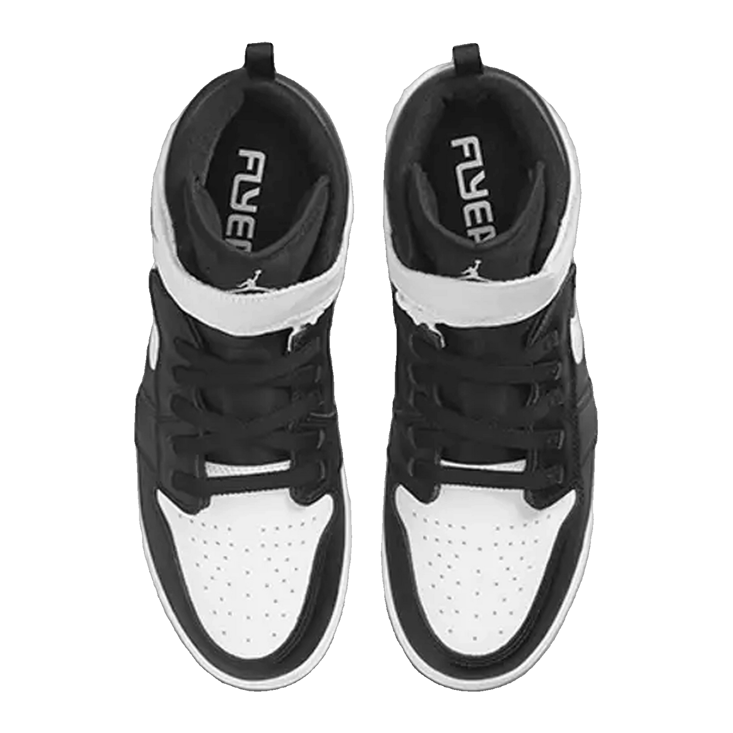 Nike Air Jordan 1 High FlyEase Black White (GS) Oben