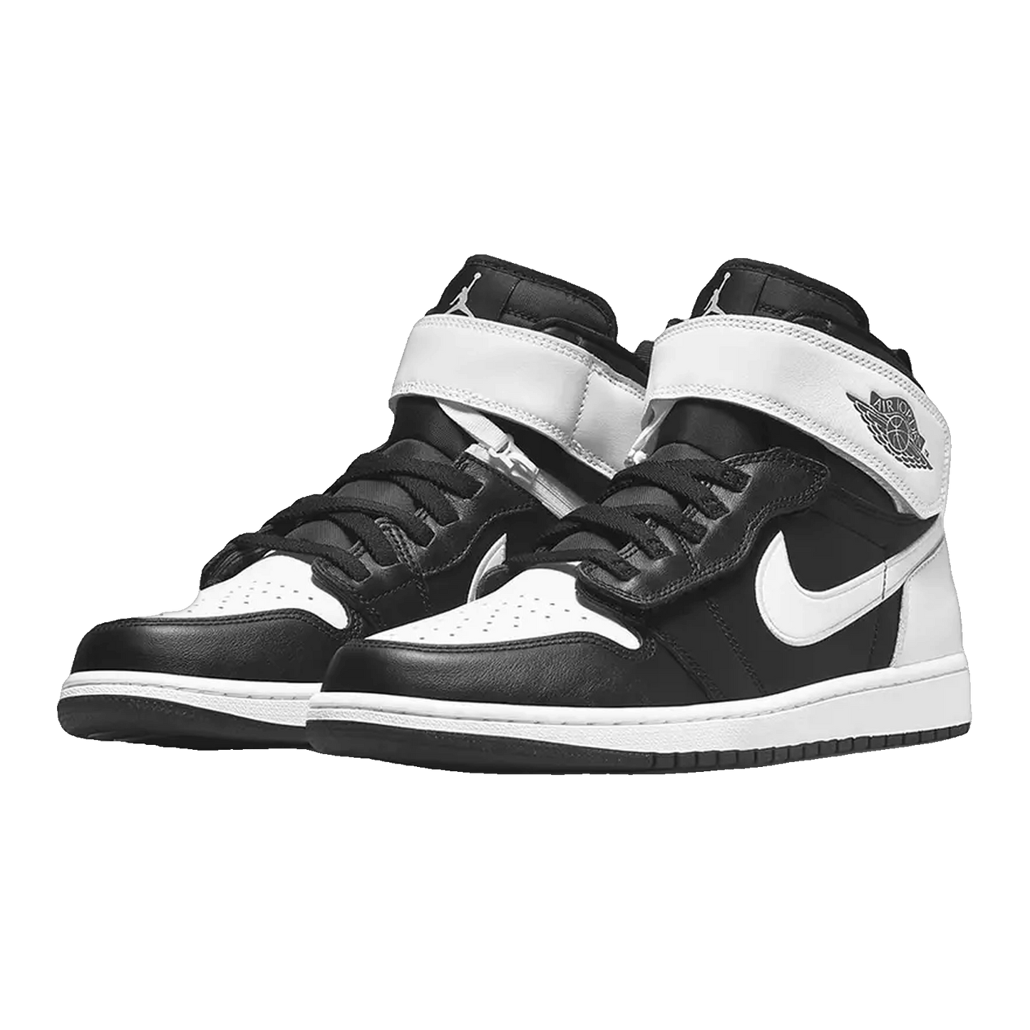 Nike Air Jordan 1 High FlyEase Black White (GS) Side